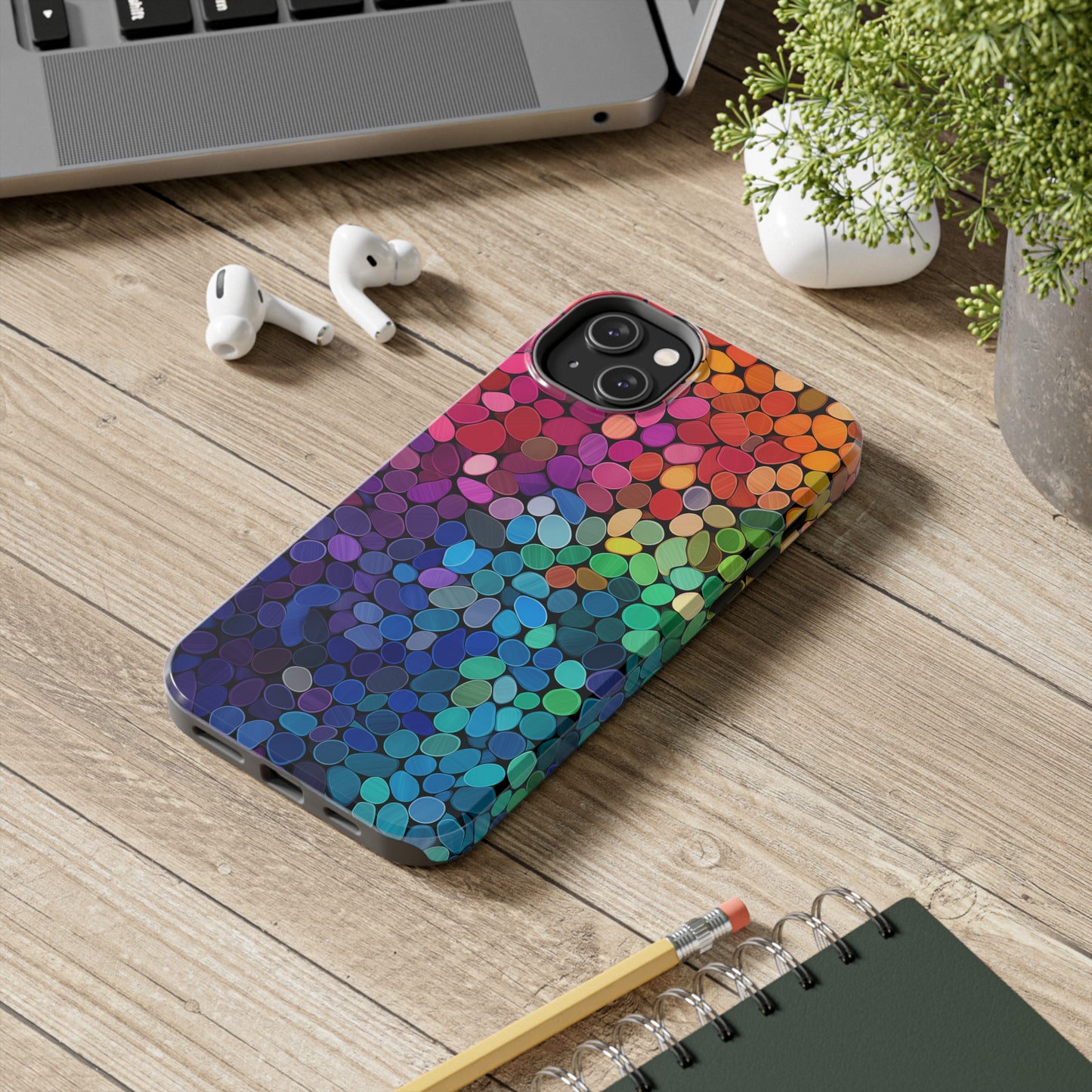 Rainbow Effect, iPhone 7, 8, X, 11, 12, 13, 14, 15+ case.