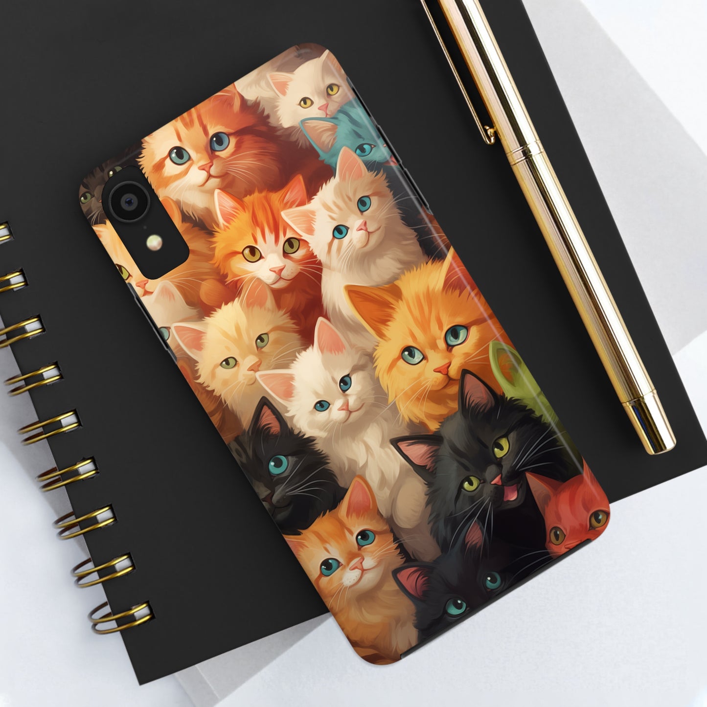 Kittens, iPhone 7, 8, X, 11, 12, 13, 14, 15+ case.