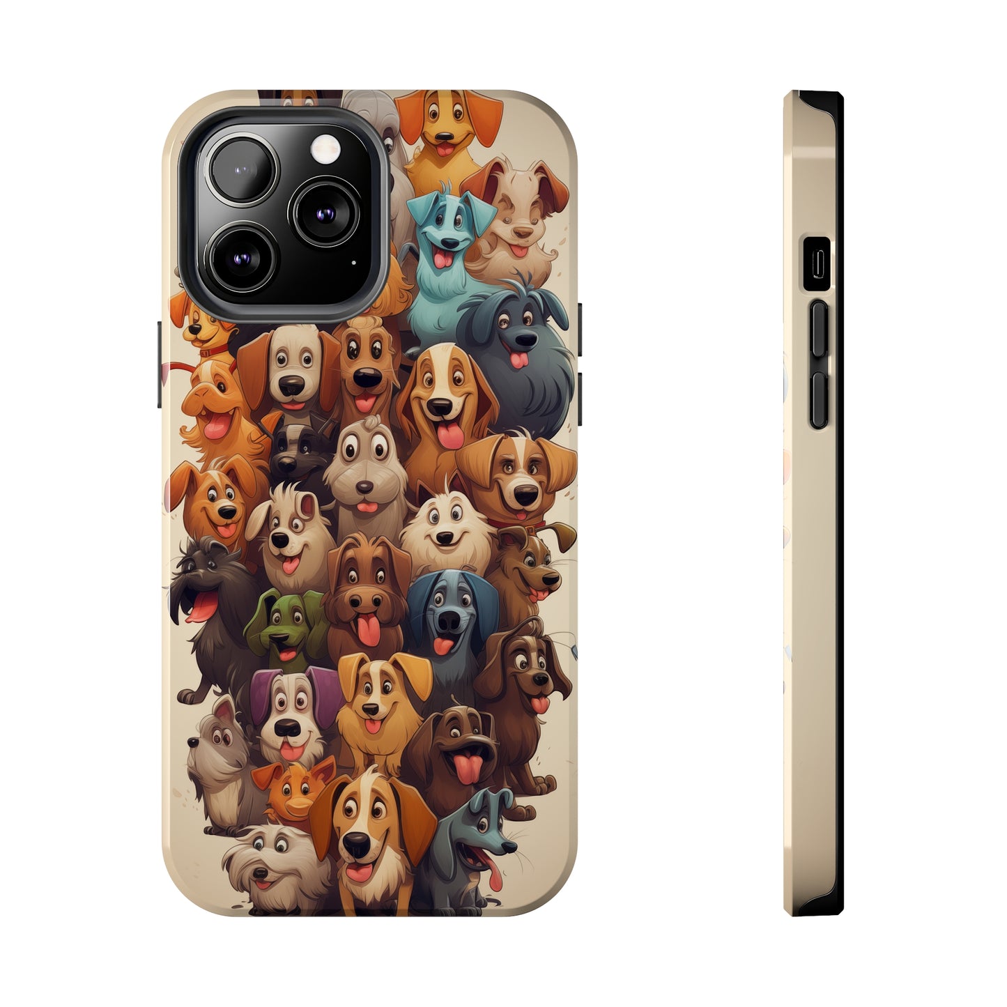 100 Dogs, iPhone 7, 8, X, 11, 12, 13, 14, 15+ case.