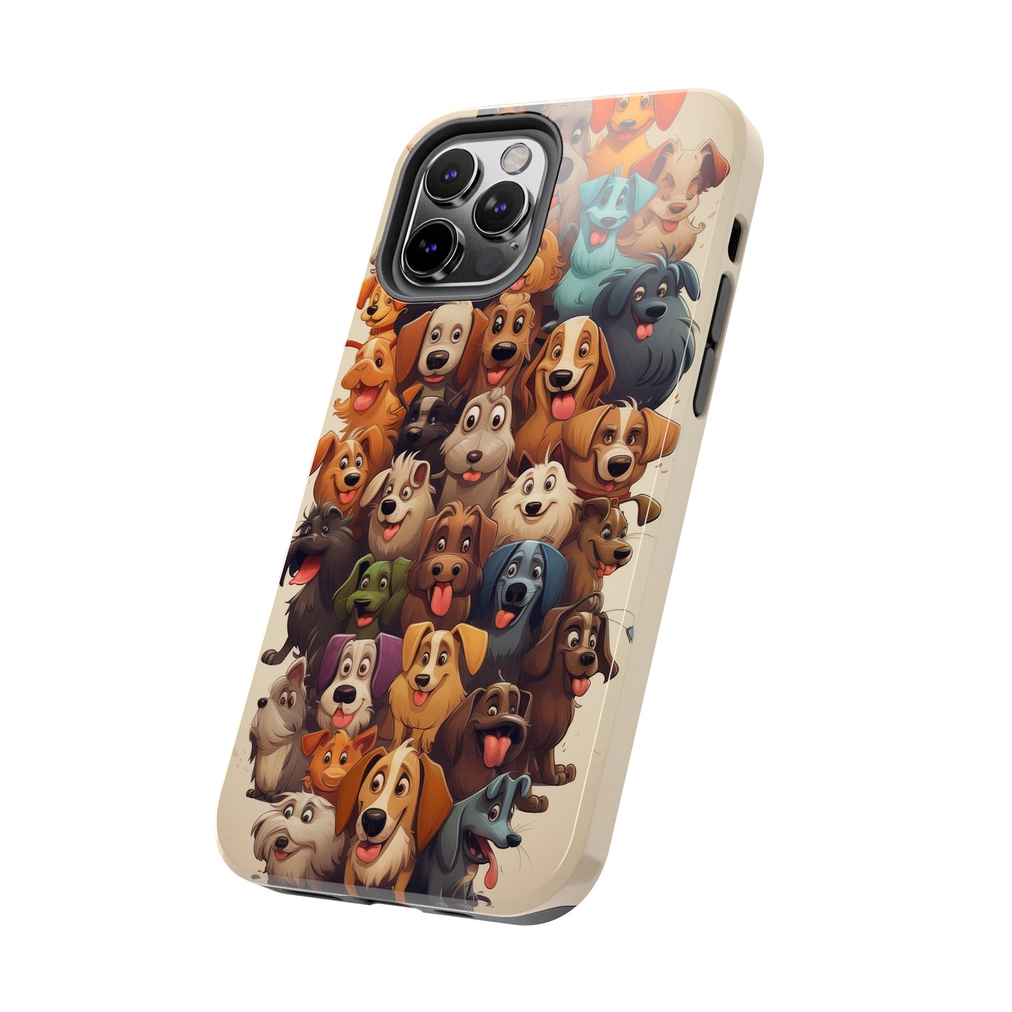 100 Dogs, iPhone 7, 8, X, 11, 12, 13, 14, 15+ case.