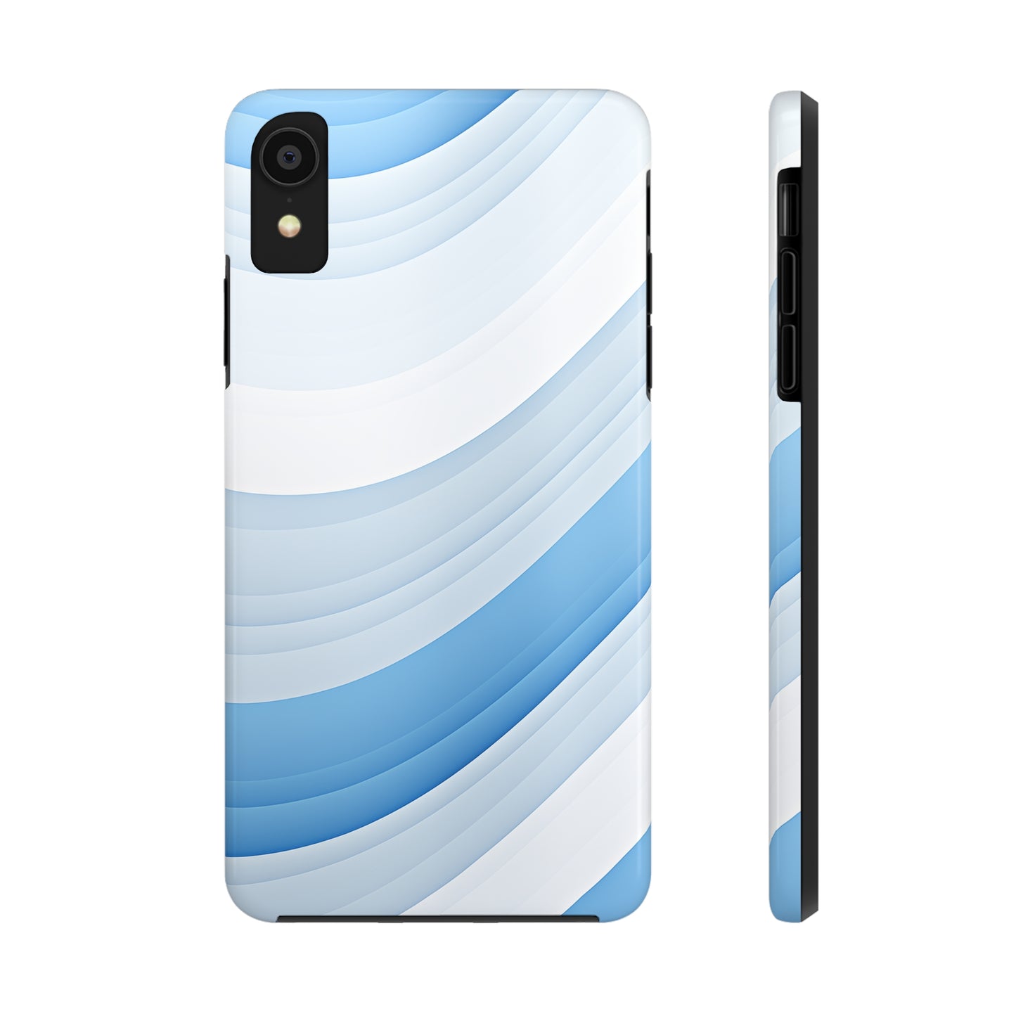 Blue Stripes #02, iPhone 7, 8, X, 11, 12, 13, 14, 15+ case.