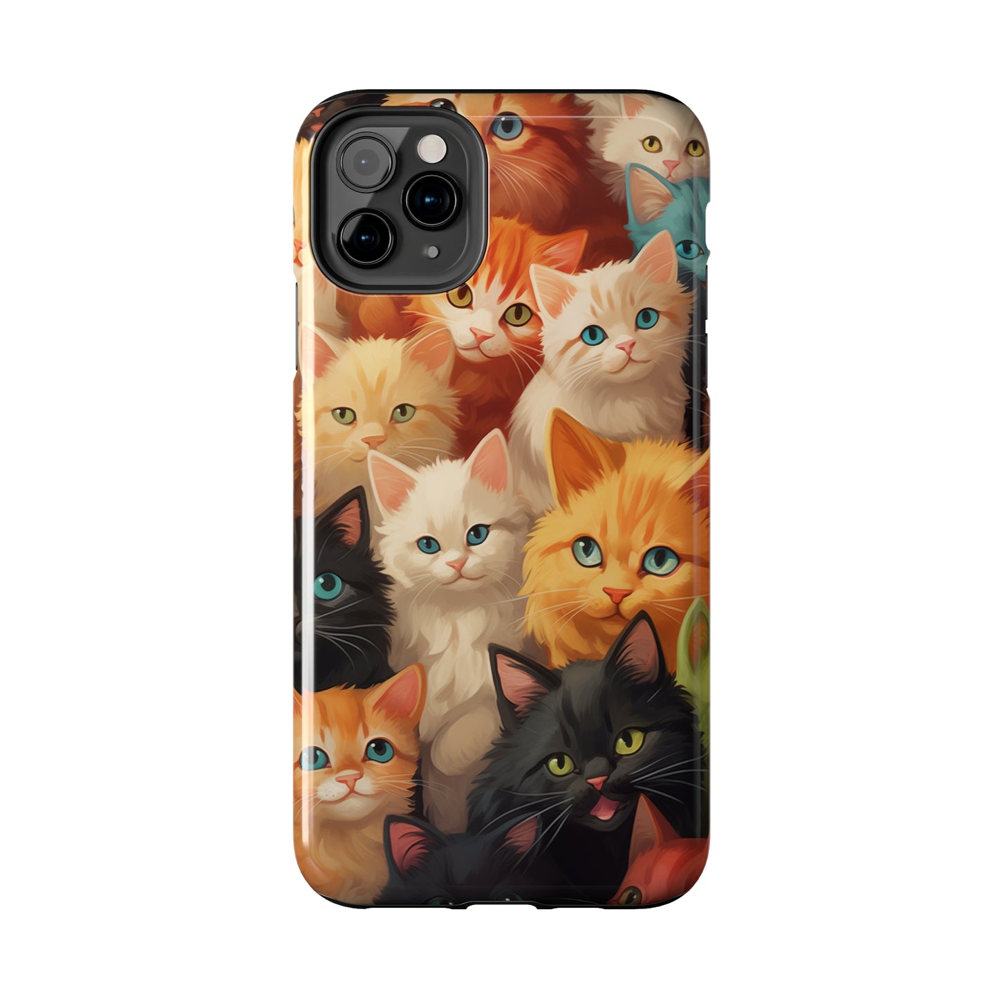 Kittens, iPhone 7, 8, X, 11, 12, 13, 14, 15+ case.