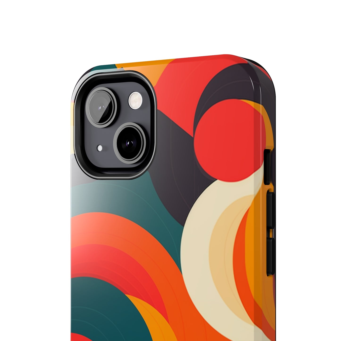 Abstract Shapes #02, iPhone 7, 8, X, 11, 12, 13, 14, 15+ case.