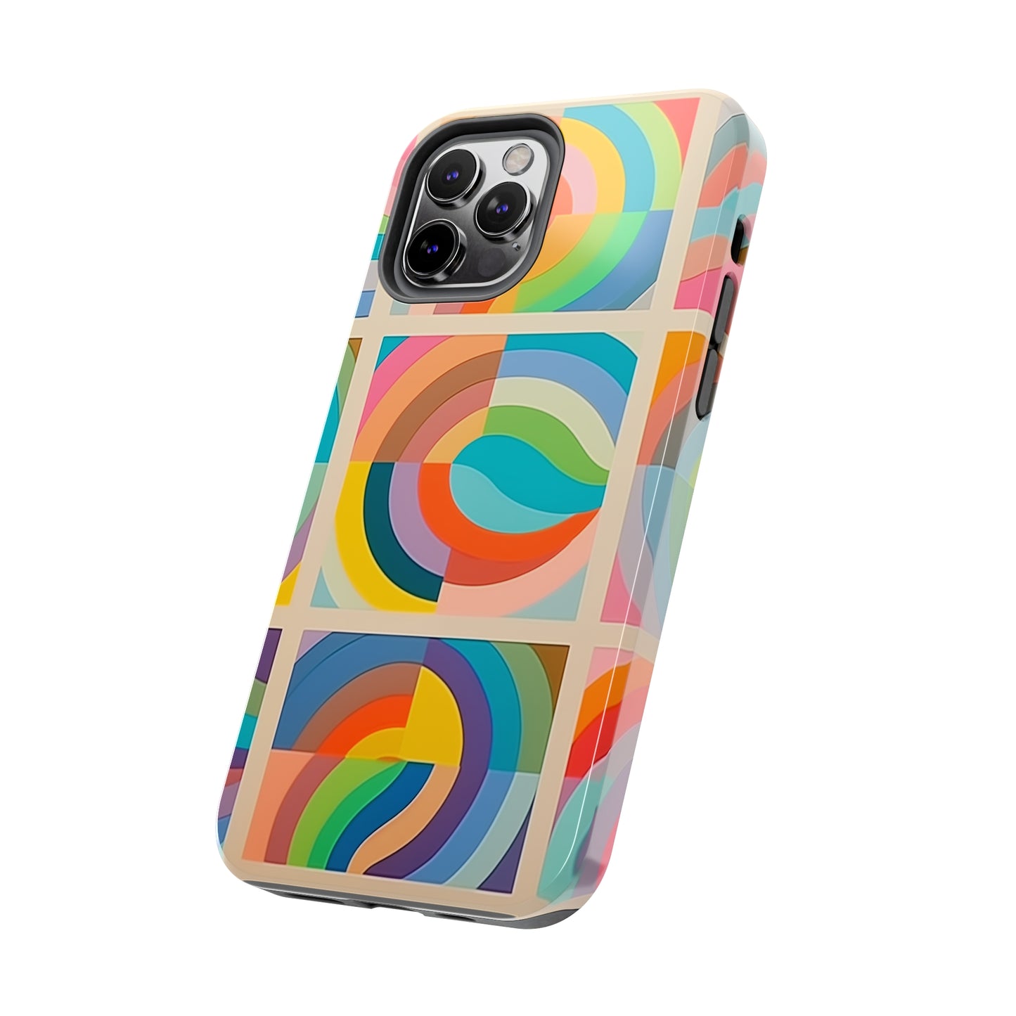 Abstract Colorful Lines #02, iPhone 7, 8, X, 11, 12, 13, 14, 15+ case.