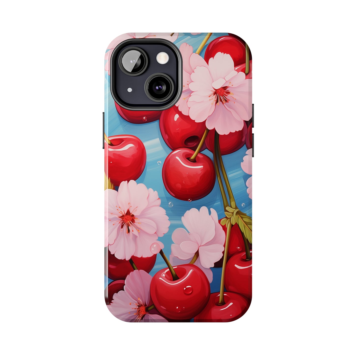 Cherries #04, iPhone 7, 8, X, 11, 12, 13, 14, 15+ case.