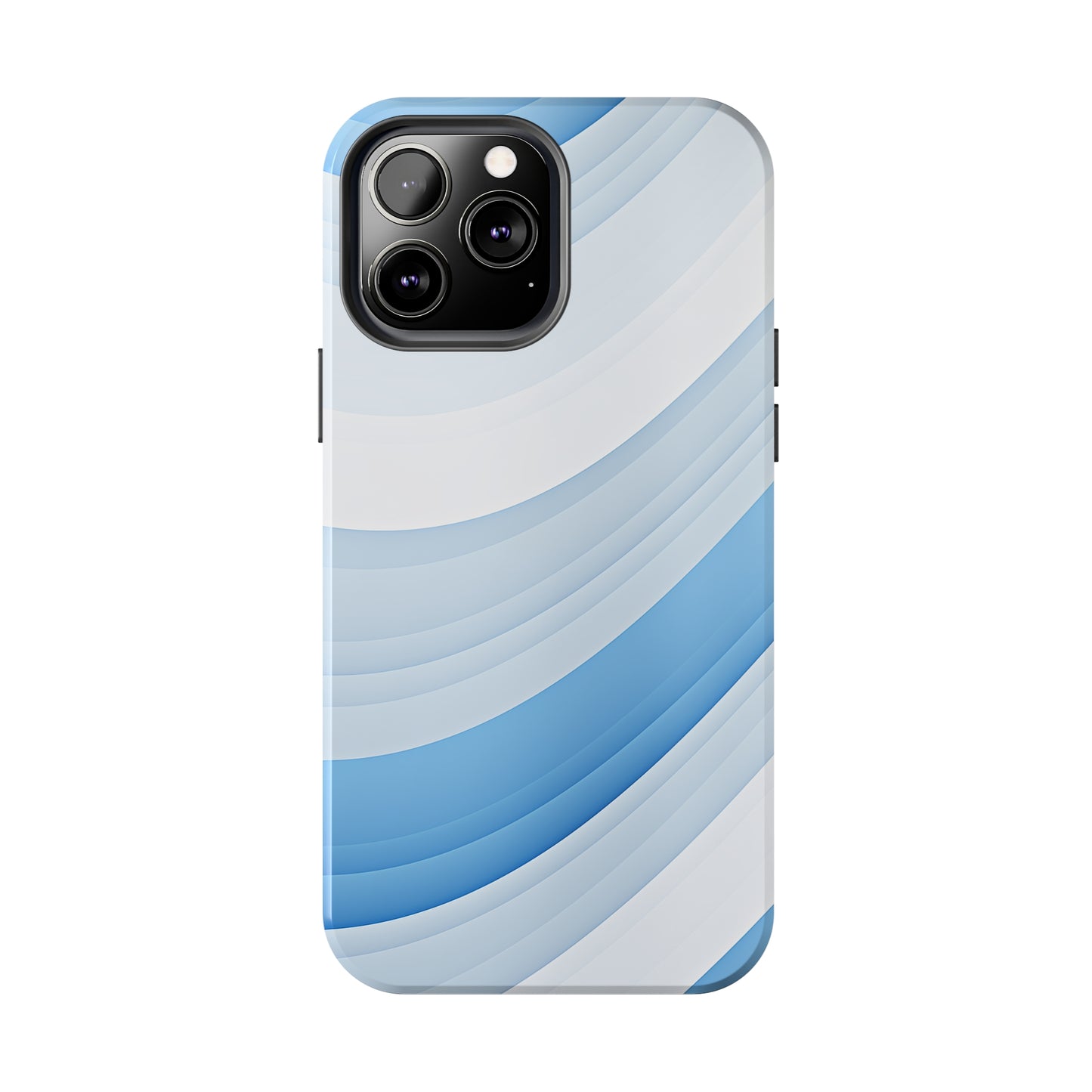 Blue Stripes #02, iPhone 7, 8, X, 11, 12, 13, 14, 15+ case.