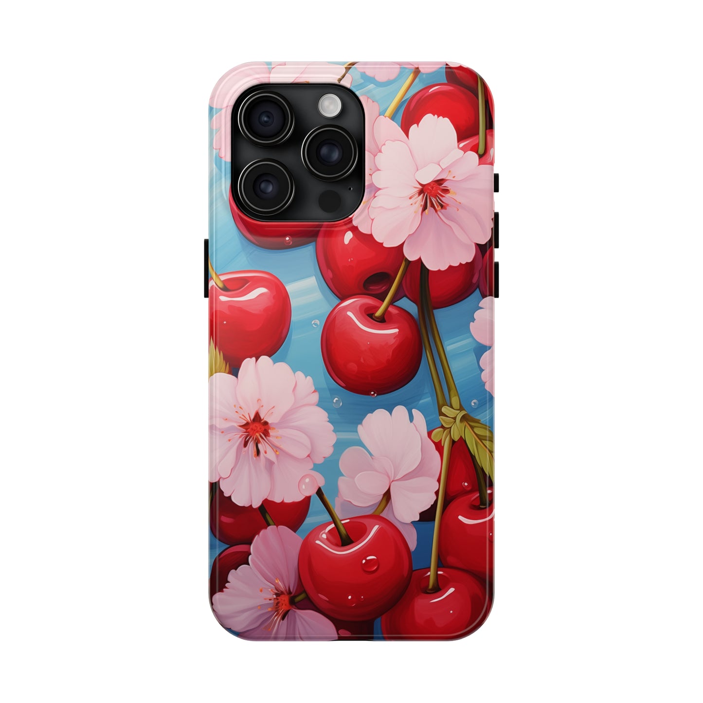 Cherries #04, iPhone 7, 8, X, 11, 12, 13, 14, 15+ case.