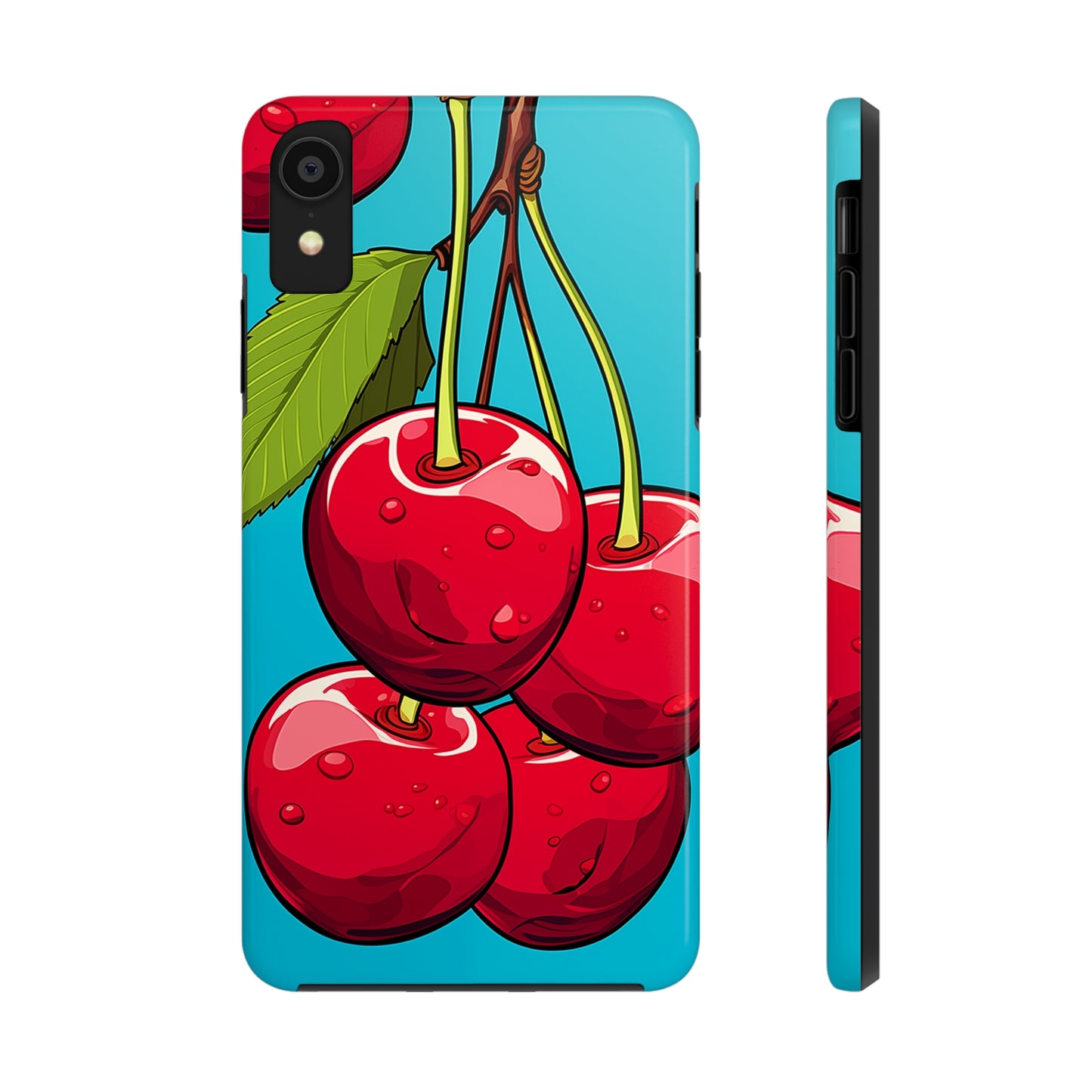 Cherries #09, iPhone 7, 8, X, 11, 12, 13, 14, 15+ case.