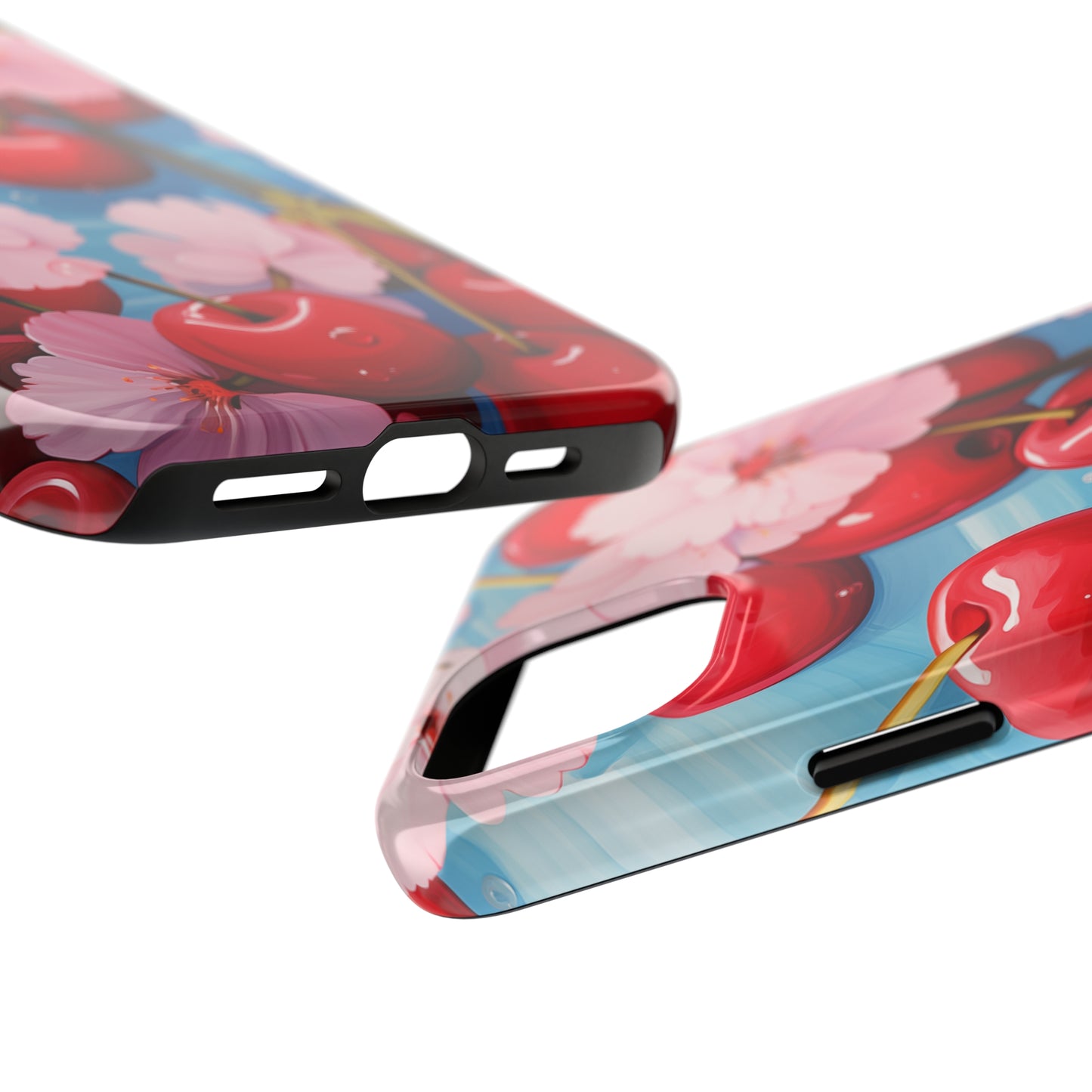 Cherries #04, iPhone 7, 8, X, 11, 12, 13, 14, 15+ case.