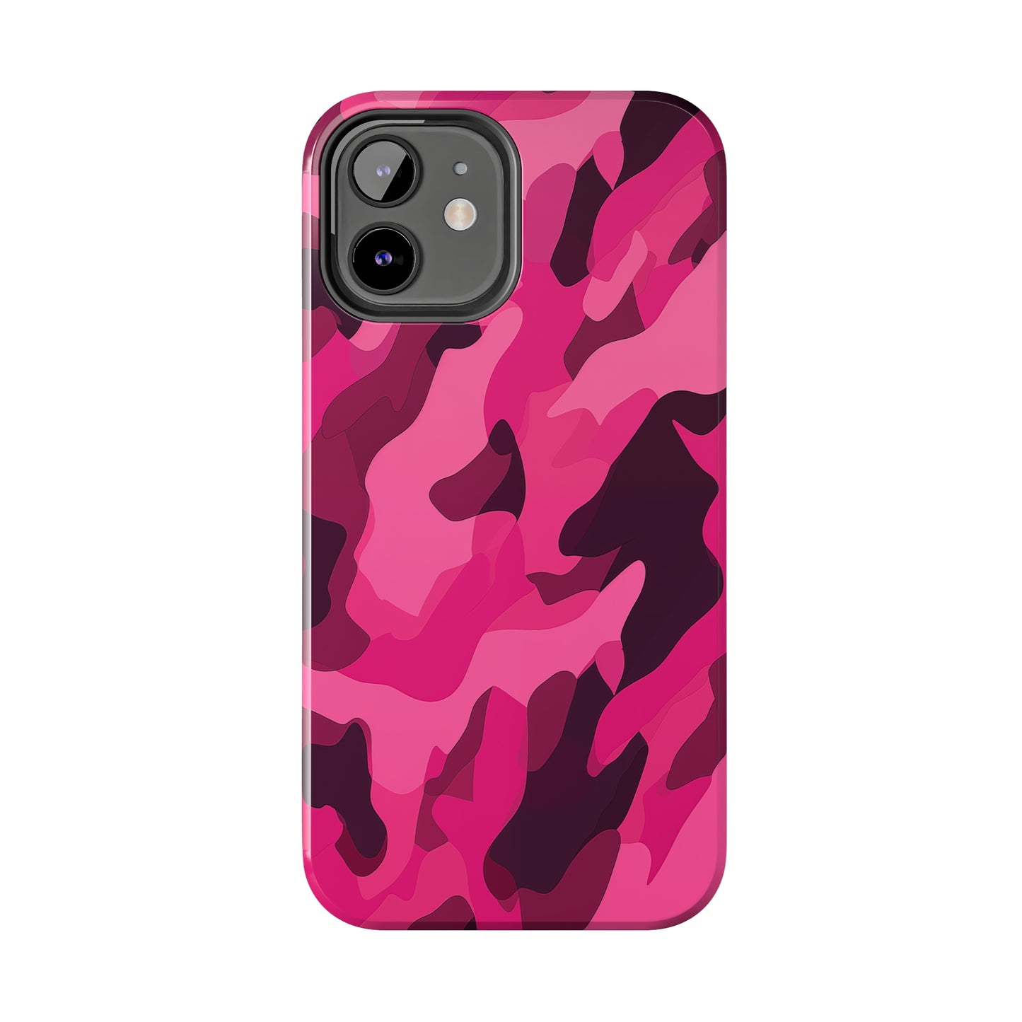 Pink Camouflage, iPhone 7, 8, X, 11, 12, 13, 14, 15+ case.