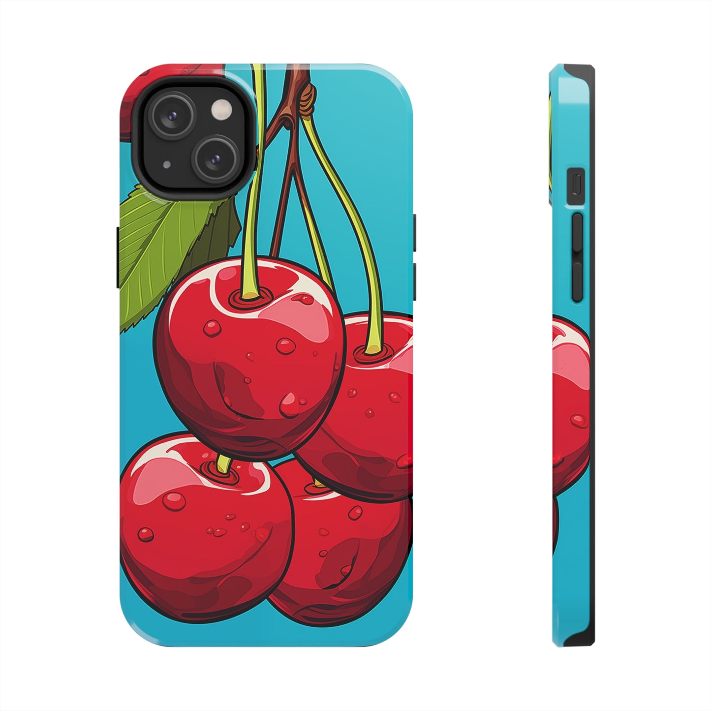 Cherries #09, iPhone 7, 8, X, 11, 12, 13, 14, 15+ case.