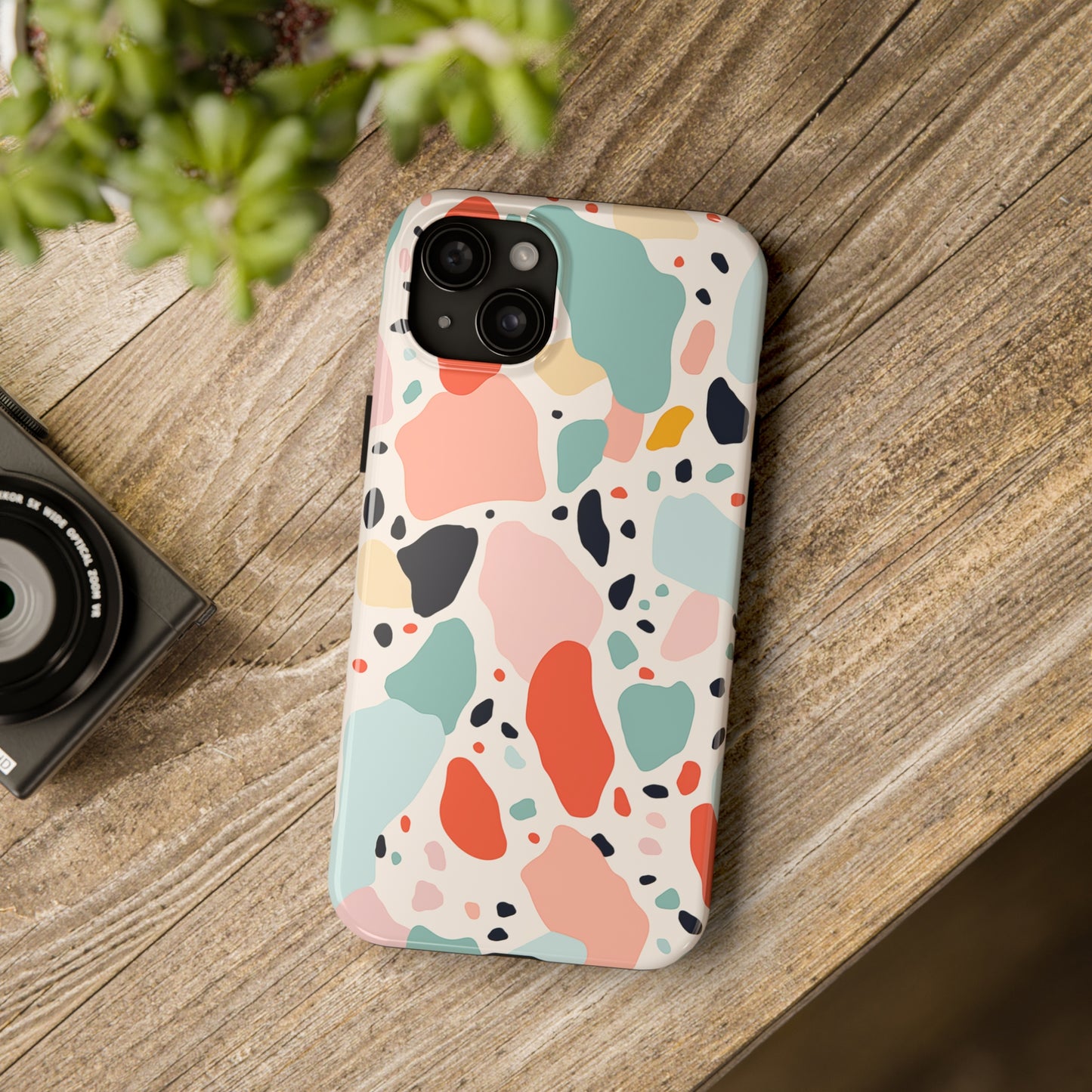 Terrazzo, iPhone 7, 8, X, 11, 12, 13, 14, 15+ case.