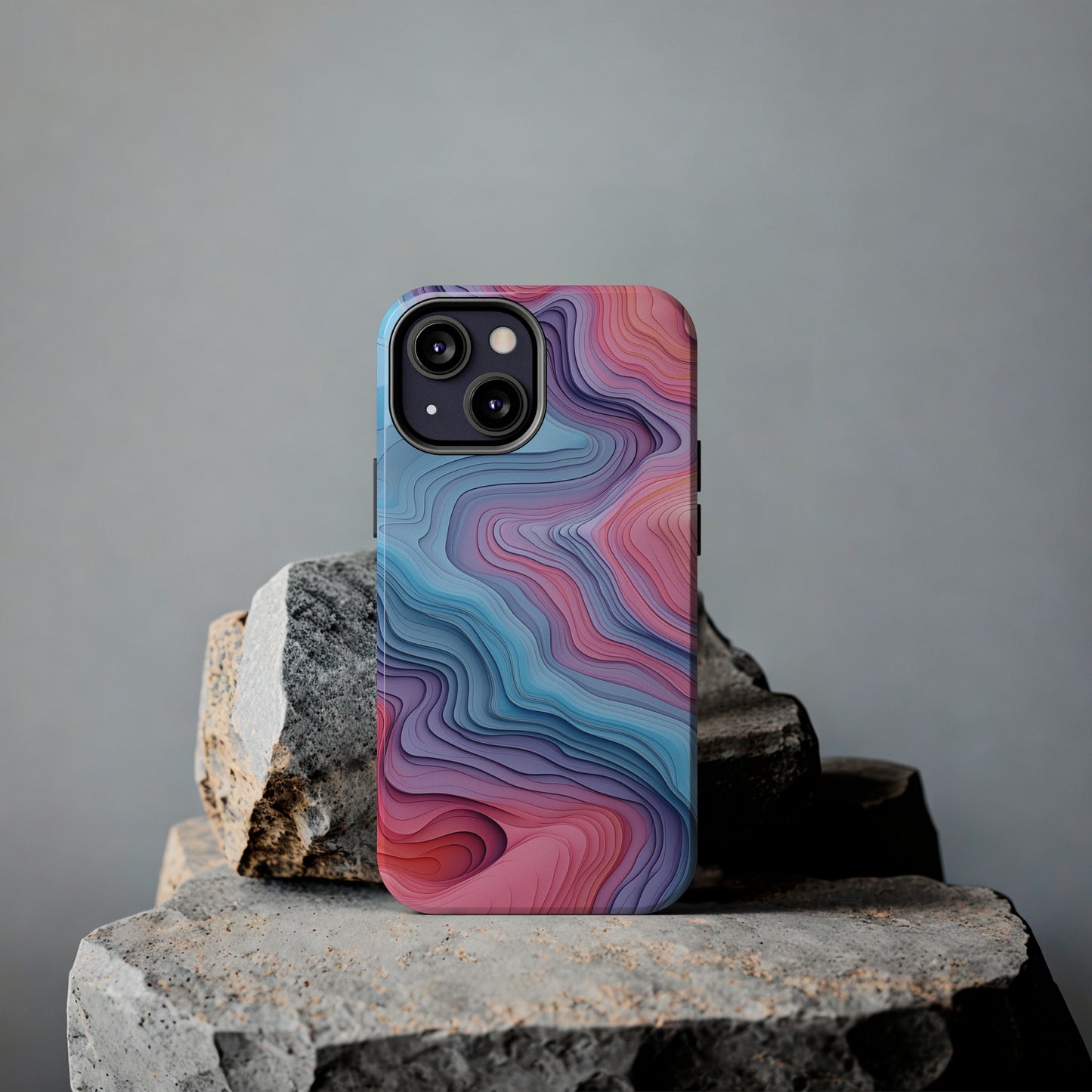 Topographical, iPhone 7, 8, X, 11, 12, 13, 14, 15+ case.