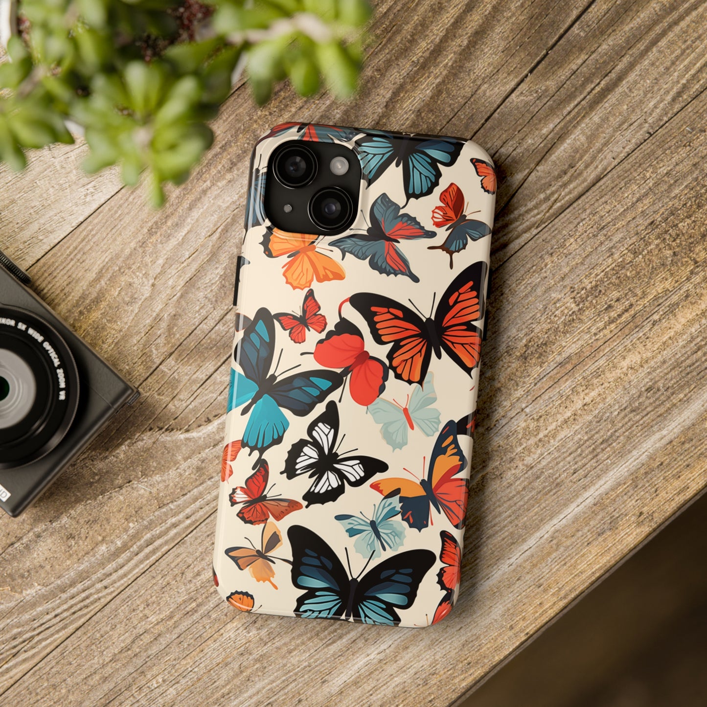 Butterflies #02, iPhone 7, 8, X, 11, 12, 13, 14, 15+ case.