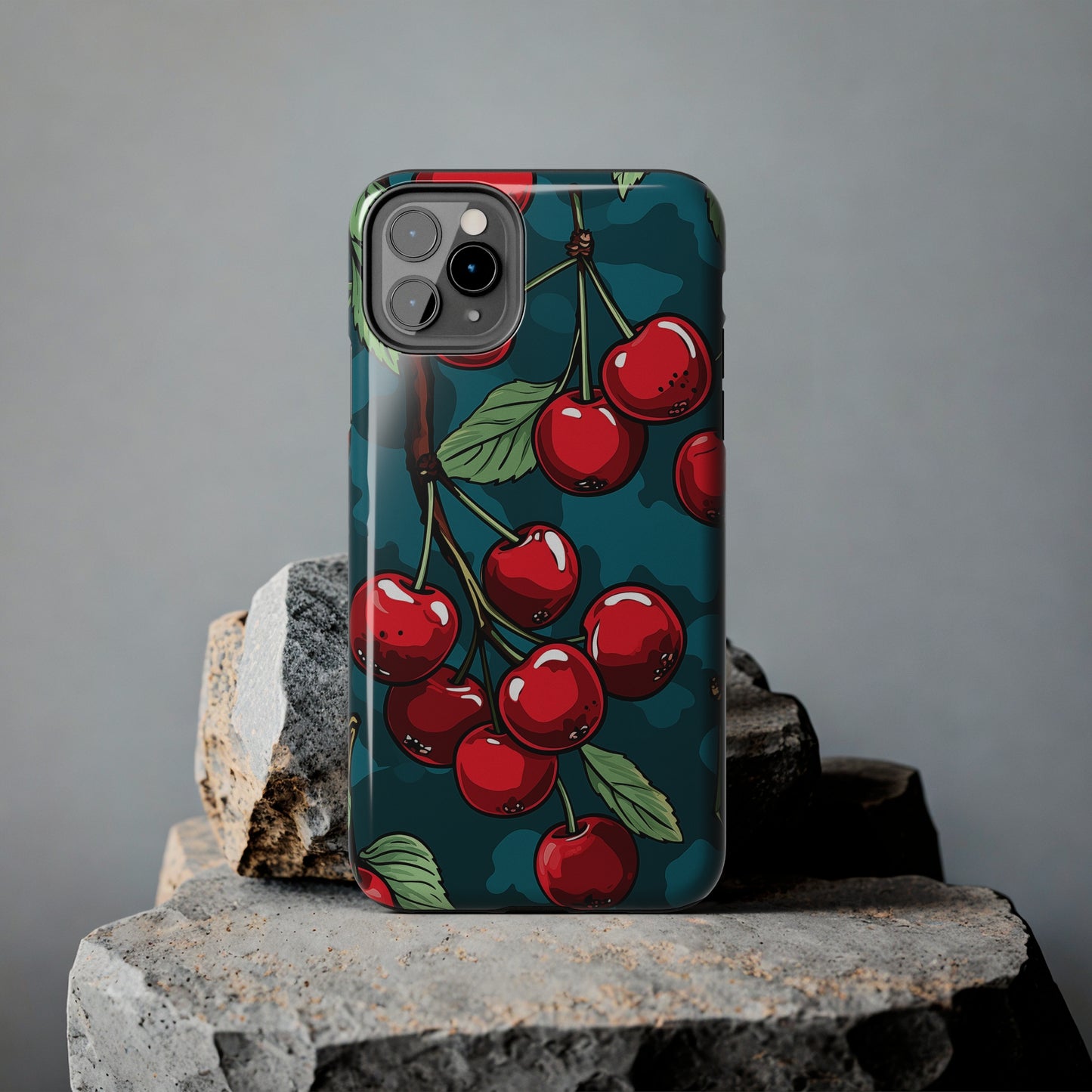 Cherries #10, iPhone 7, 8, X, 11, 12, 13, 14, 15+ case.