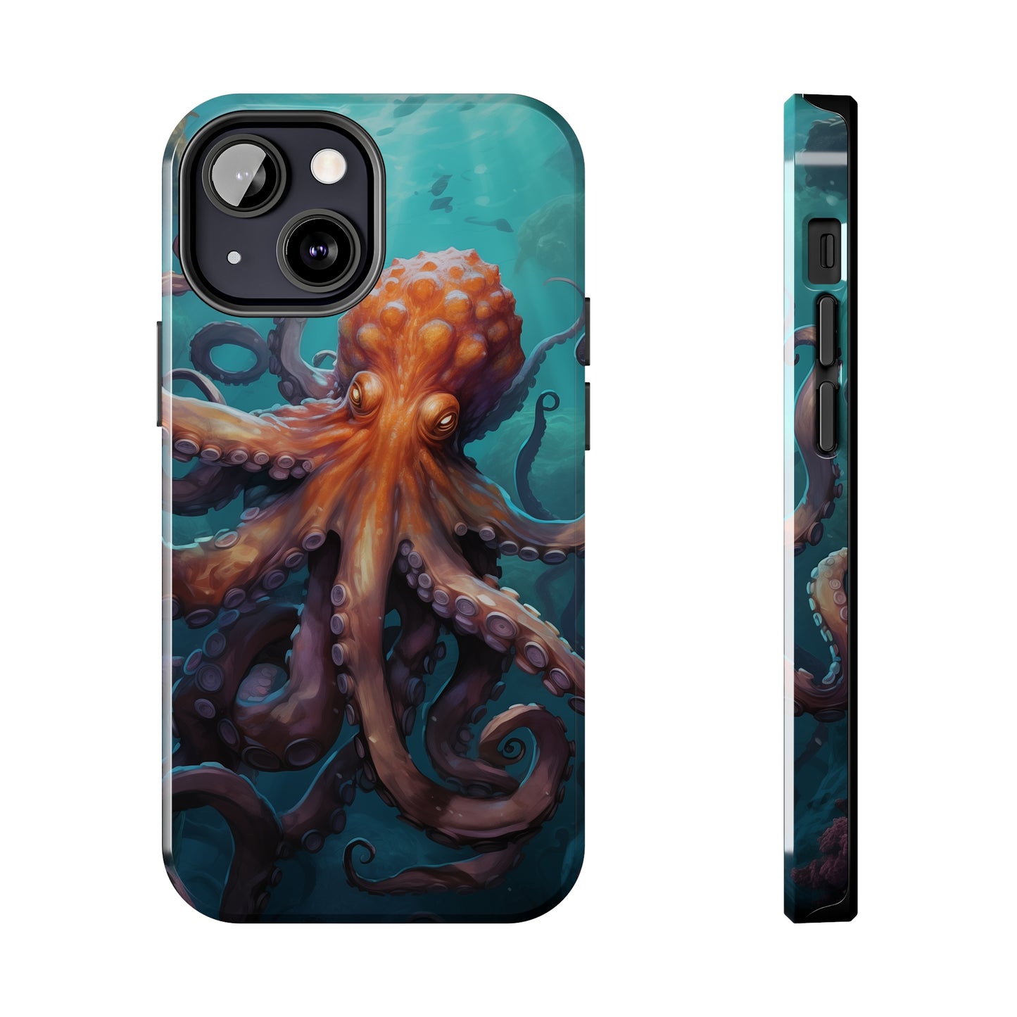 Octopus #02, iPhone 7, 8, X, 11, 12, 13, 14, 15+ case.