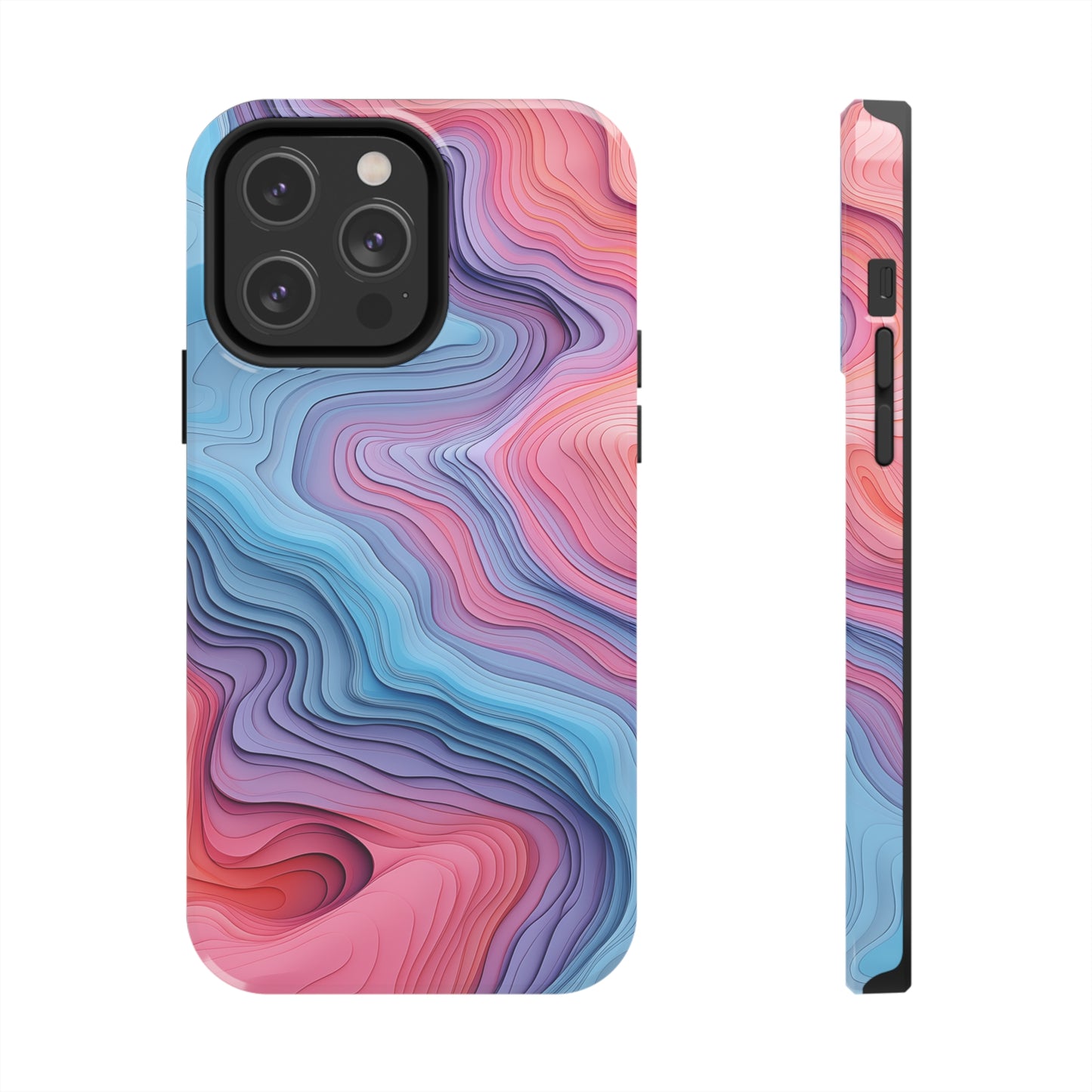 Topographical, iPhone 7, 8, X, 11, 12, 13, 14, 15+ case.