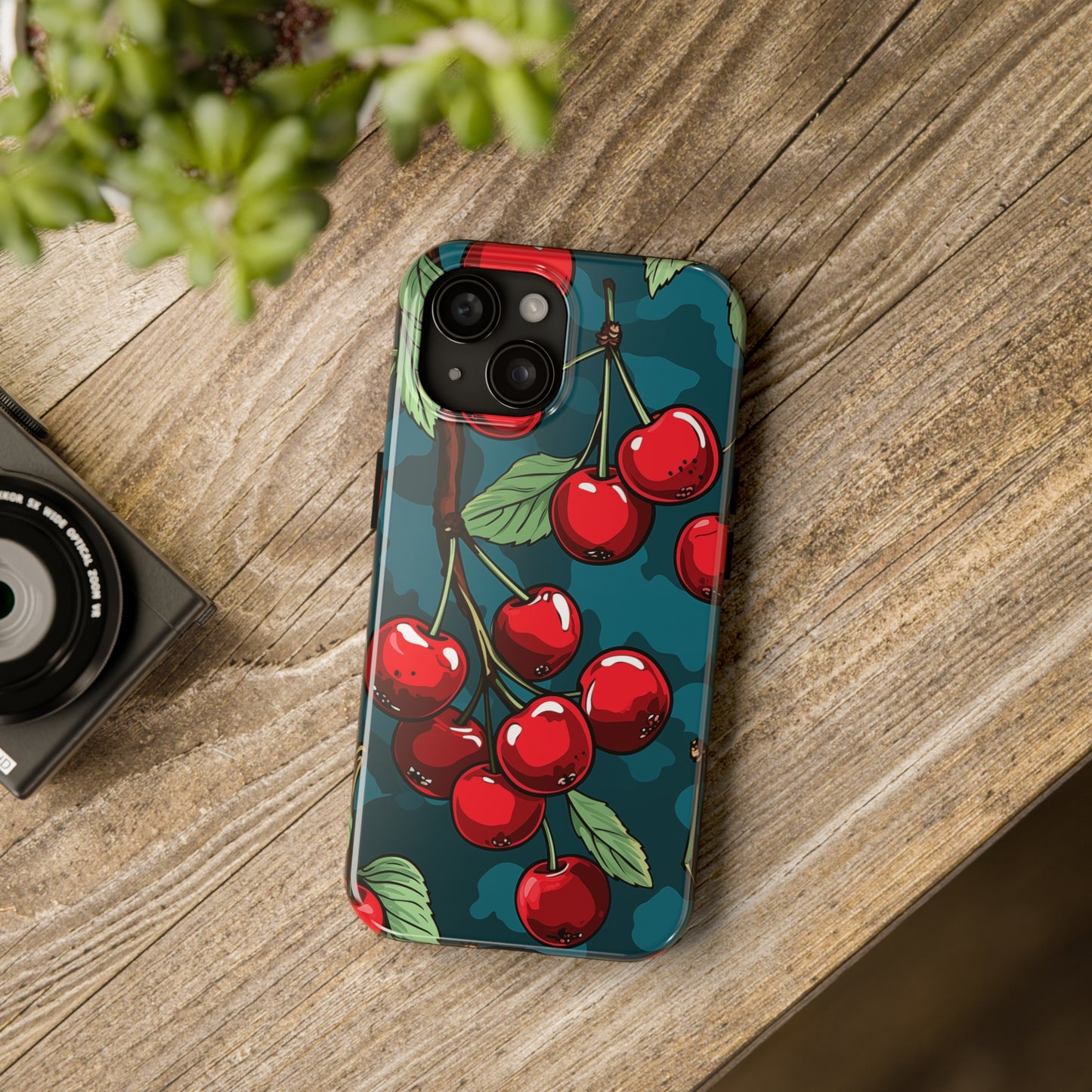 Cherries #10, iPhone 7, 8, X, 11, 12, 13, 14, 15+ case.