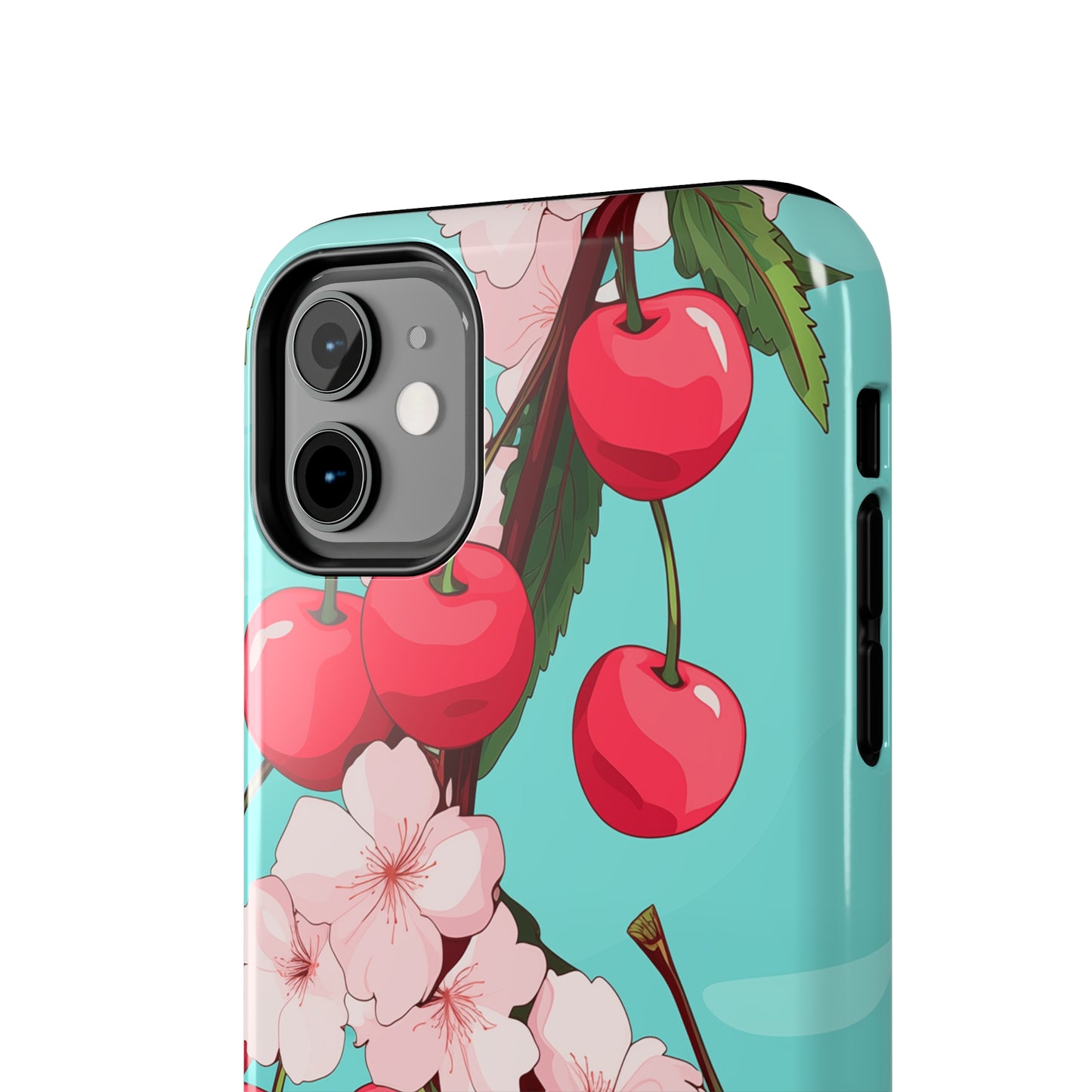 Cherries #06, iPhone 7, 8, X, 11, 12, 13, 14, 15+ case.