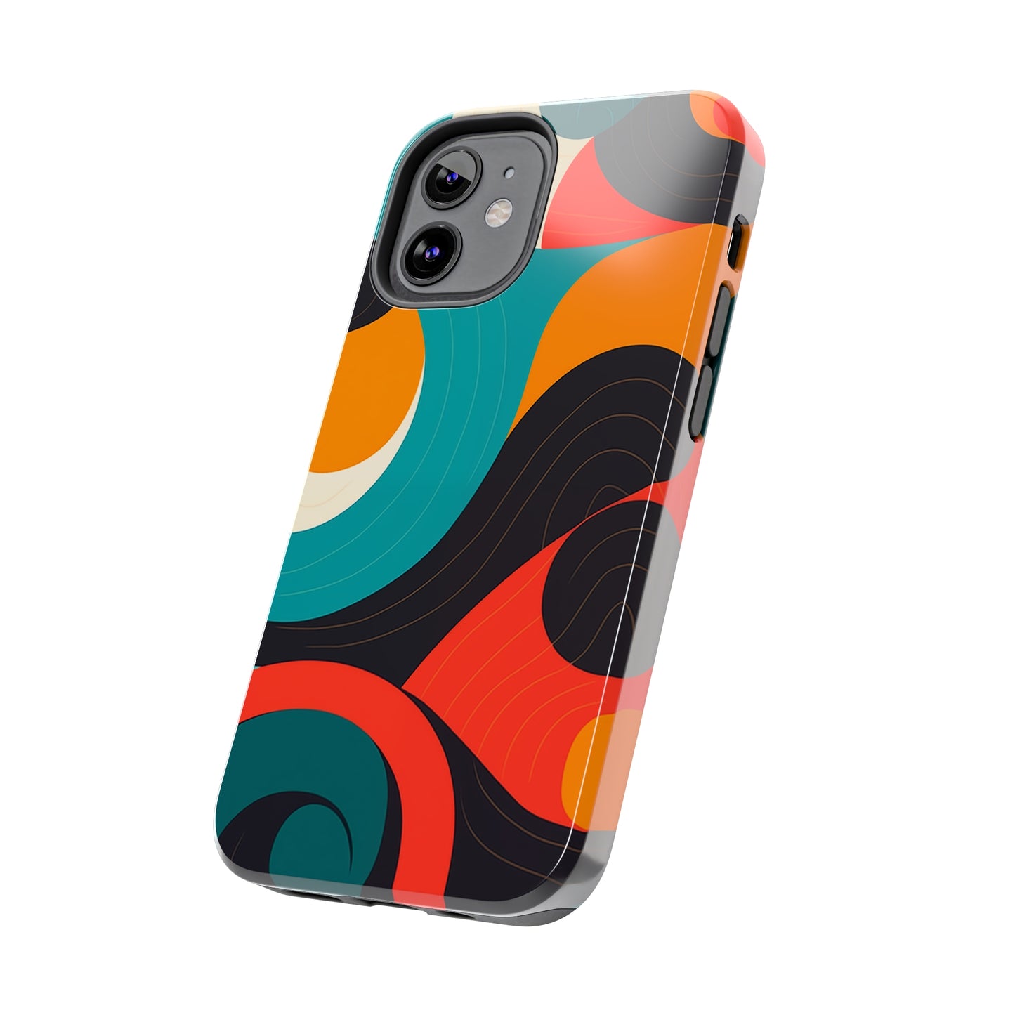 Abstract Shapes #03, iPhone 7, 8, X, 11, 12, 13, 14, 15+ case.