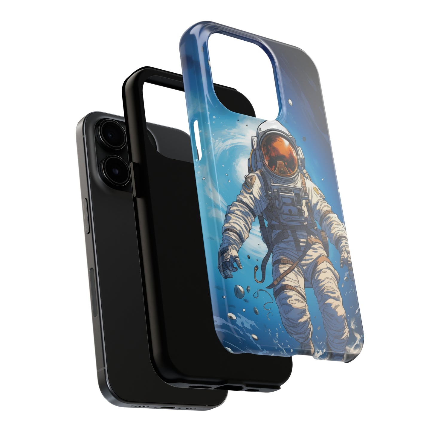 Astronaut #02, iPhone 7, 8, X, 11, 12, 13, 14, 15+ case.