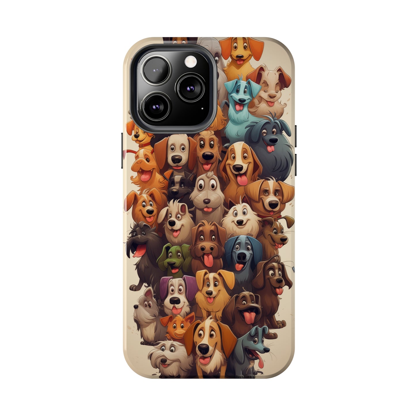 100 Dogs, iPhone 7, 8, X, 11, 12, 13, 14, 15+ case.