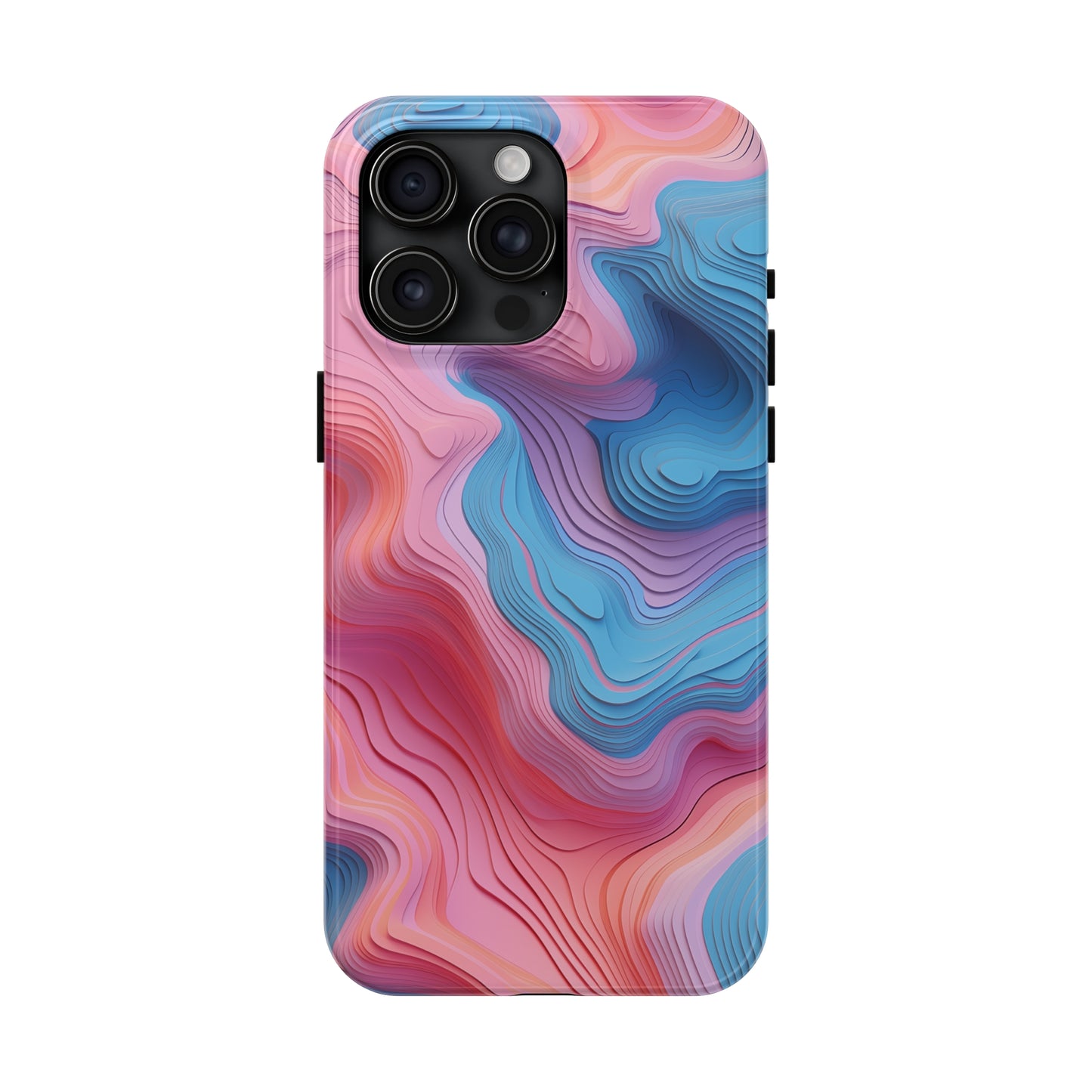 Topographical #02, iPhone 7, 8, X, 11, 12, 13, 14, 15+ case.