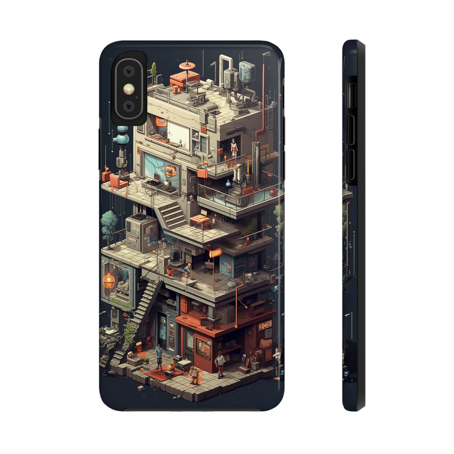 8-bit Complex #04, iPhone 7, 8, X, 11, 12, 13, 14, 15+ case.