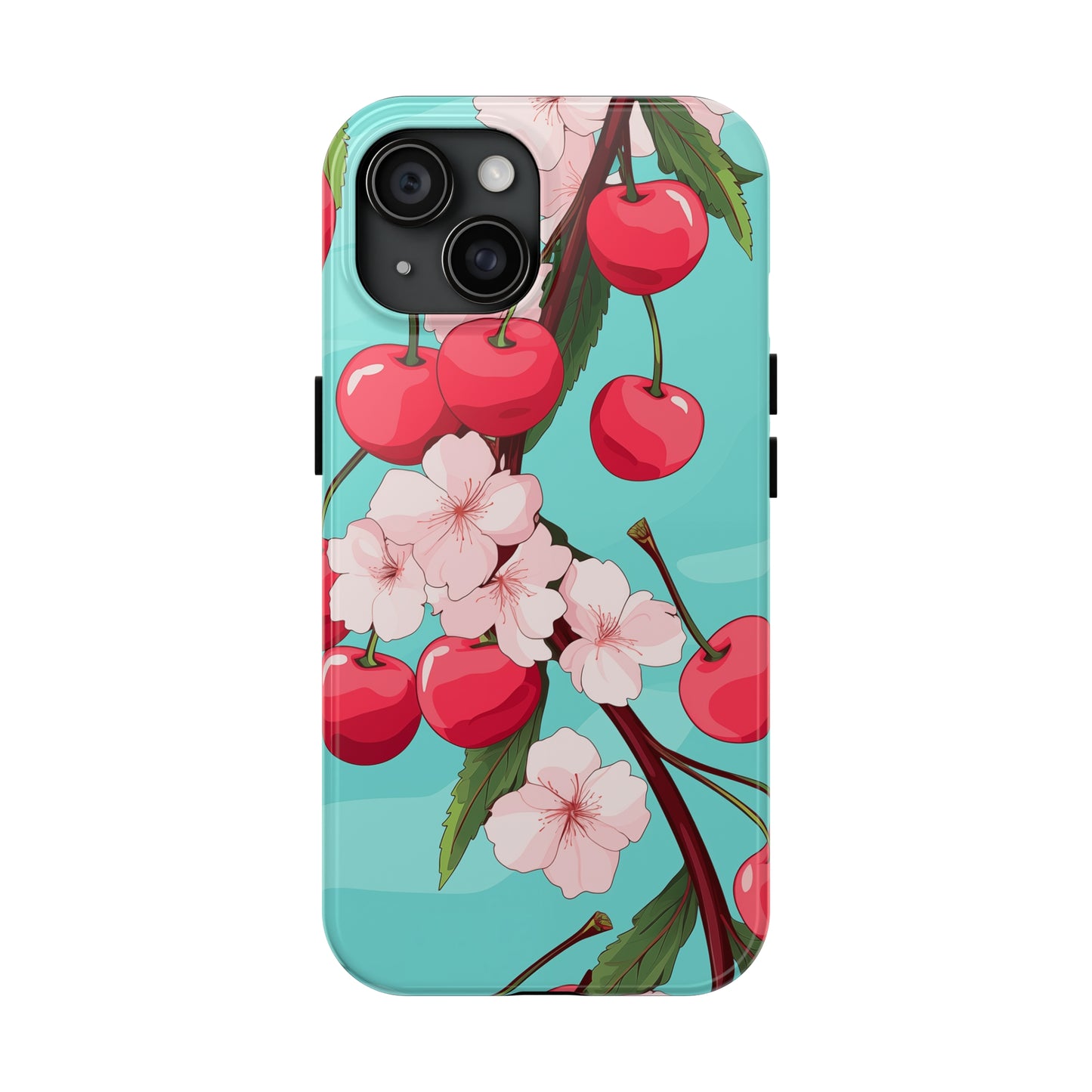 Cherries #06, iPhone 7, 8, X, 11, 12, 13, 14, 15+ case.