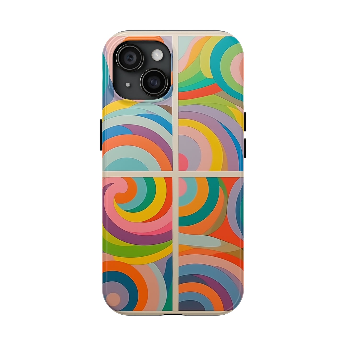 Abstract Colorful Lines #03, iPhone 7, 8, X, 11, 12, 13, 14, 15+ case.