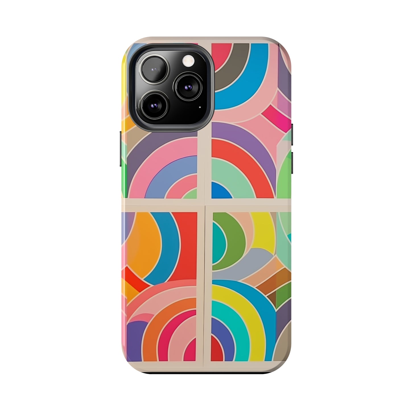 Abstract Colorful Lines, iPhone 7, 8, X, 11, 12, 13, 14, 15+ case.