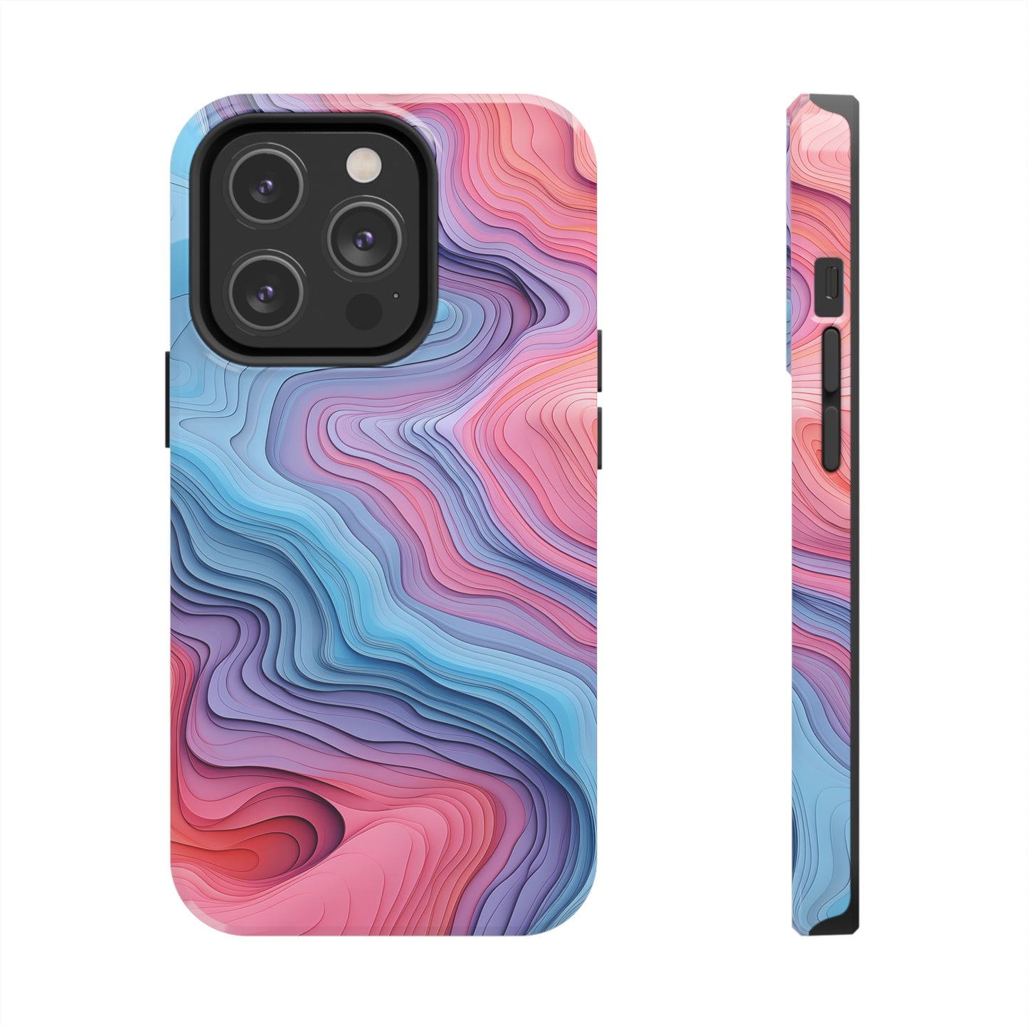 Topographical, iPhone 7, 8, X, 11, 12, 13, 14, 15+ case.