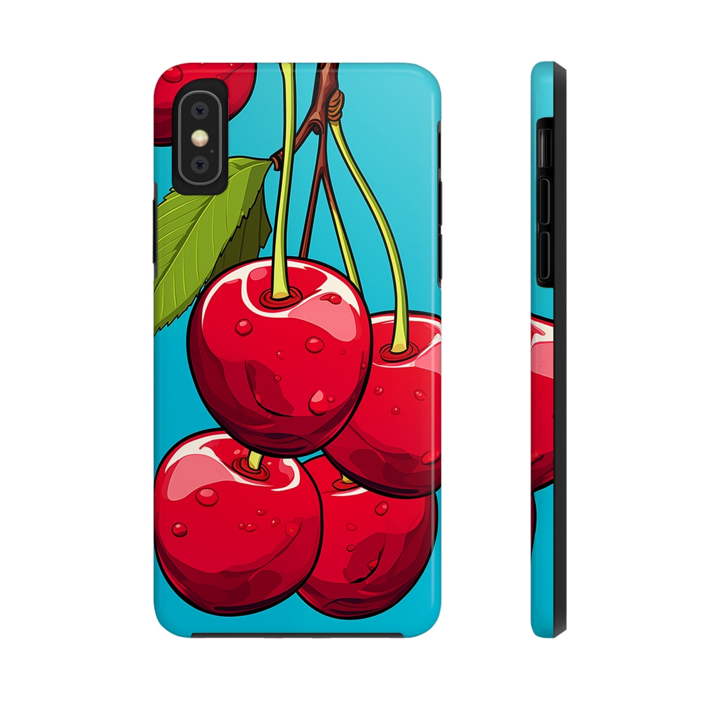 Cherries #09, iPhone 7, 8, X, 11, 12, 13, 14, 15+ case.