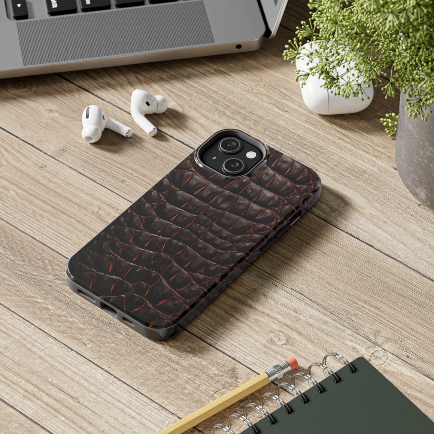 Alligator skin #01, iPhone 7, 8, X, 11, 12, 13, 14, 15+ case.