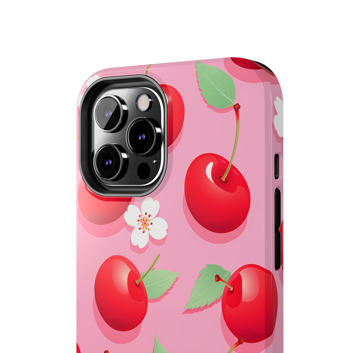 Cherries and Cherry Blossoms #03, iPhone 7, 8, X, 11, 12, 13, 14, 15+ case.