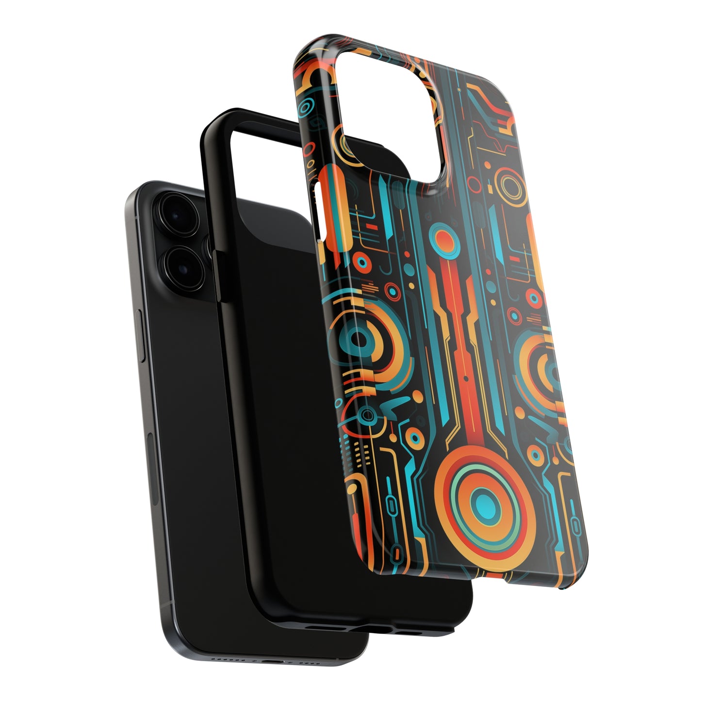 Futuristic #08, iPhone 7, 8, X, 11, 12, 13, 14, 15+ case.