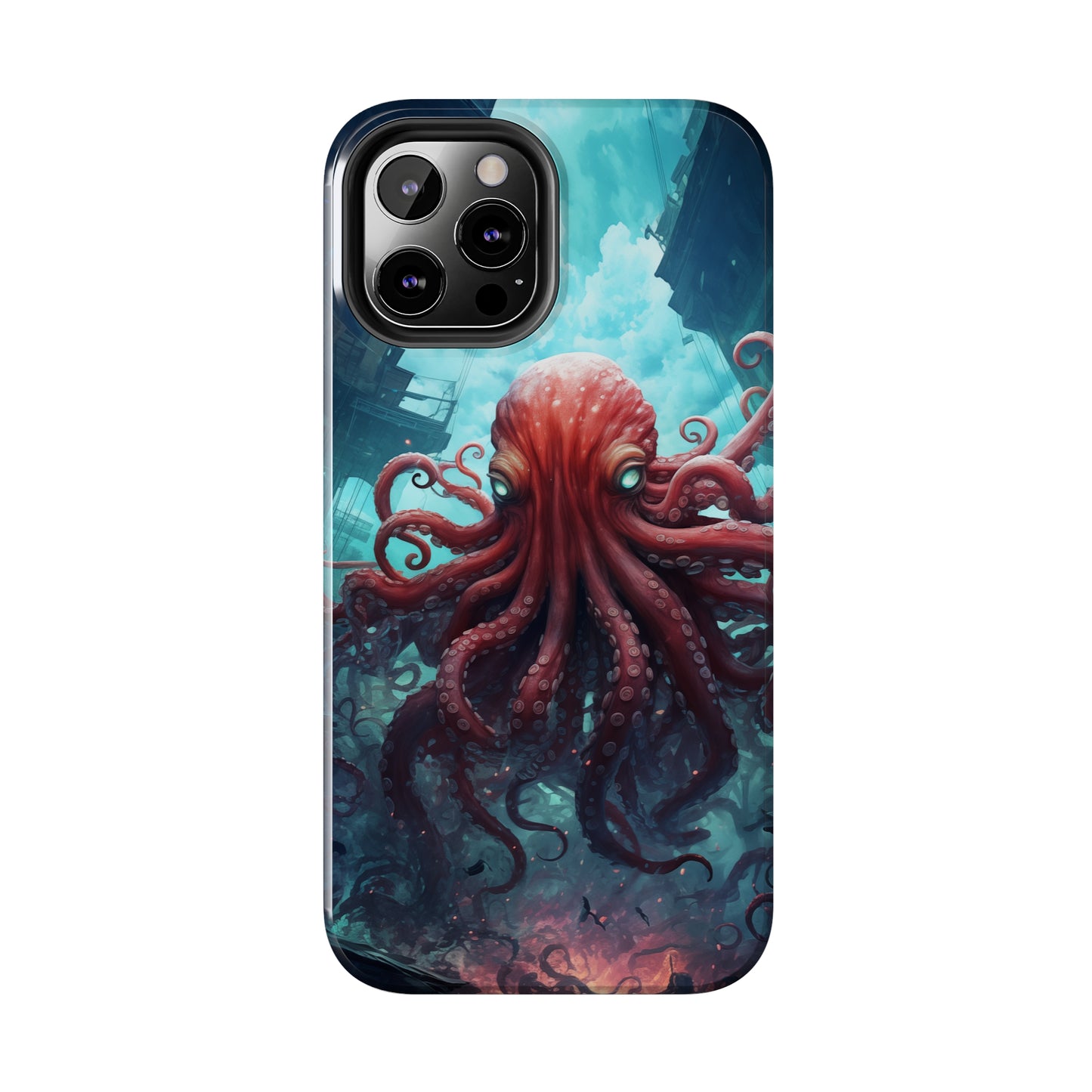 Octopus #01, iPhone 7, 8, X, 11, 12, 13, 14, 15+ case.