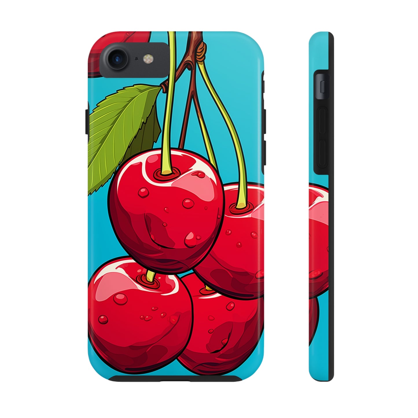 Cherries #09, iPhone 7, 8, X, 11, 12, 13, 14, 15+ case.