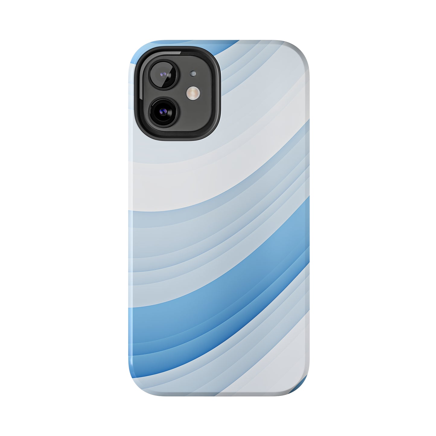 Blue Stripes #02, iPhone 7, 8, X, 11, 12, 13, 14, 15+ case.