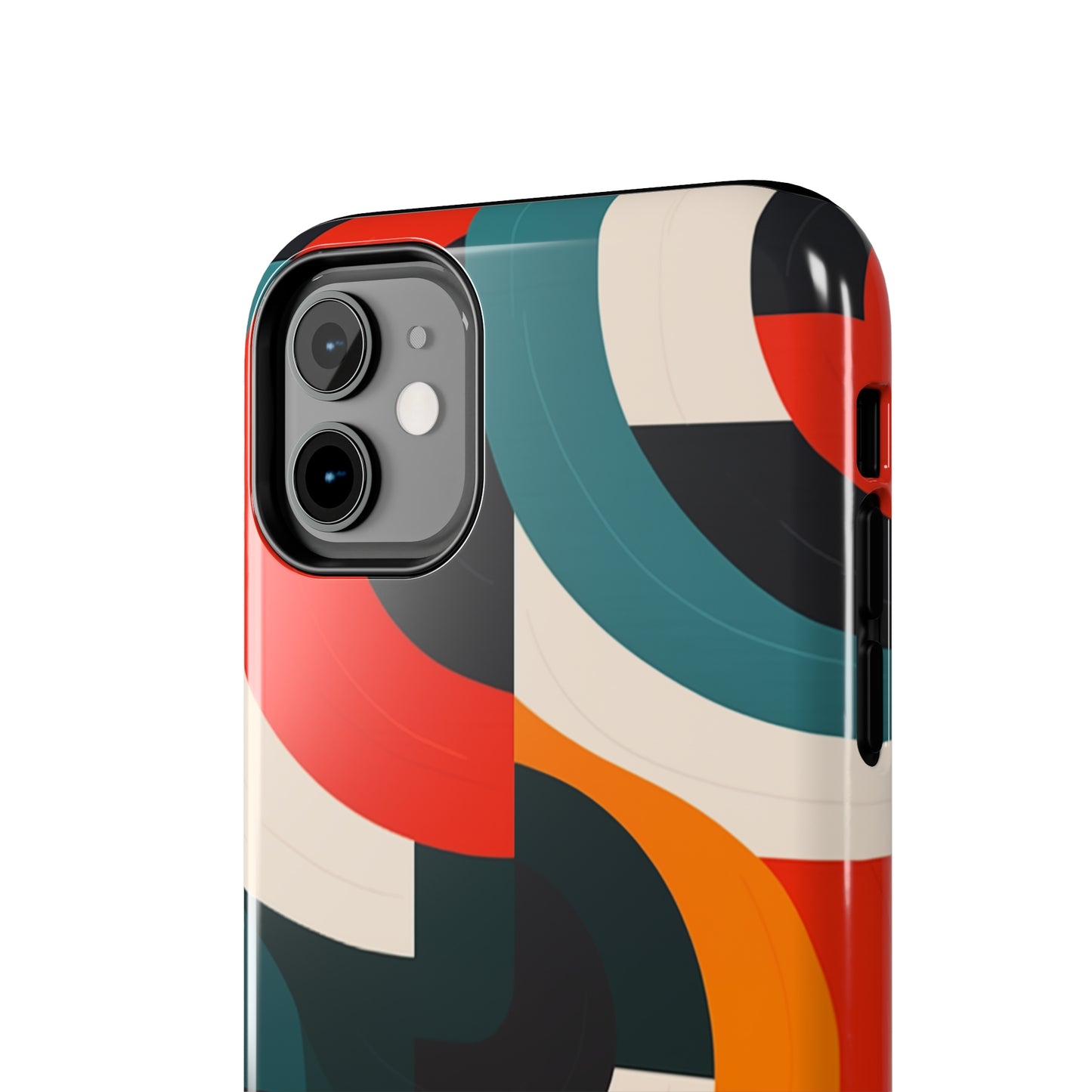 Abstract Shapes, iPhone 7, 8, X, 11, 12, 13, 14, 15+ case.