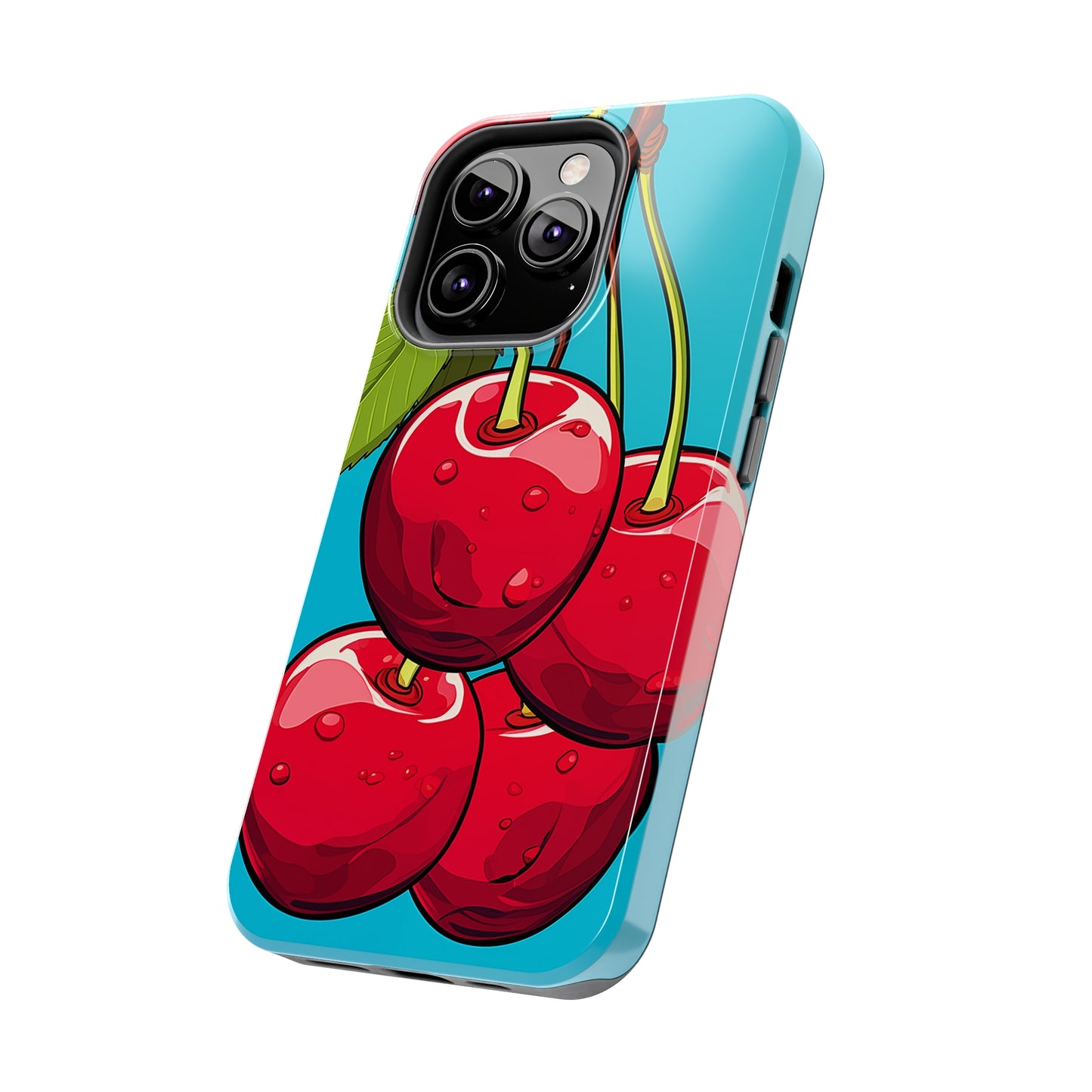 Cherries #09, iPhone 7, 8, X, 11, 12, 13, 14, 15+ case.