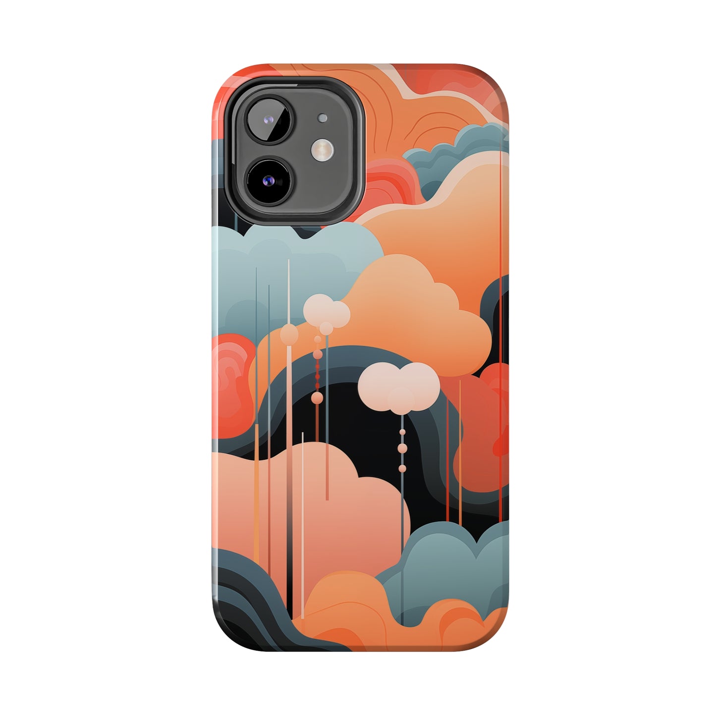 Abstract Clouds #02, iPhone 7, 8, X, 11, 12, 13, 14, 15+ case.