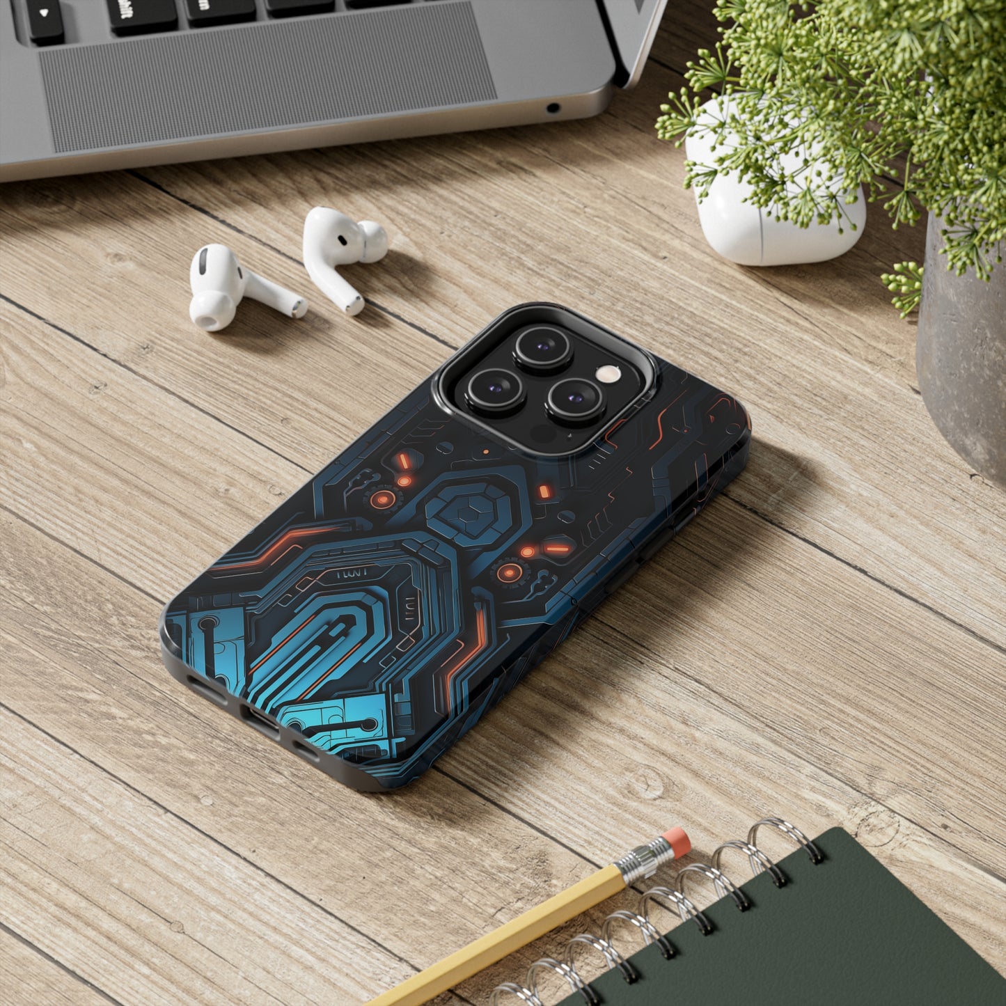 Futuristic #02, iPhone 7, 8, X, 11, 12, 13, 14, 15+ case.