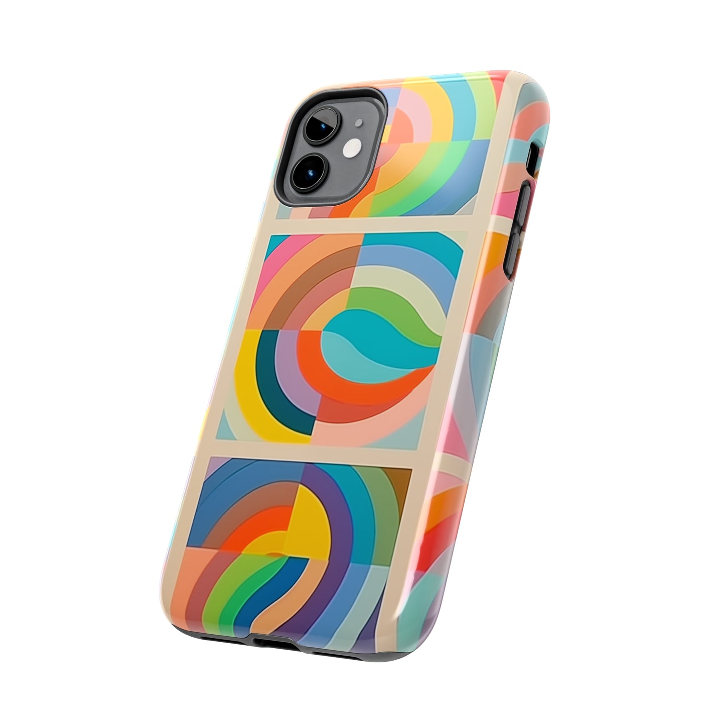 Abstract Colorful Lines #02, iPhone 7, 8, X, 11, 12, 13, 14, 15+ case.