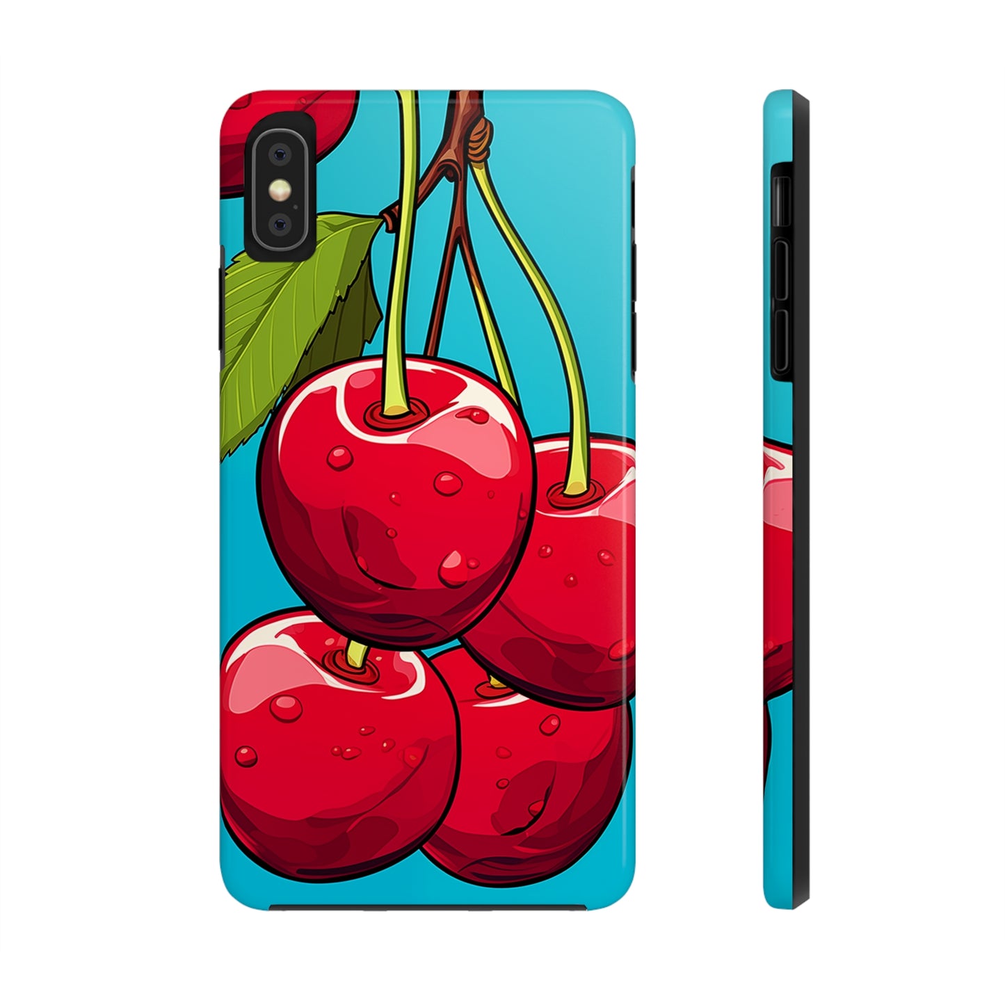 Cherries #09, iPhone 7, 8, X, 11, 12, 13, 14, 15+ case.