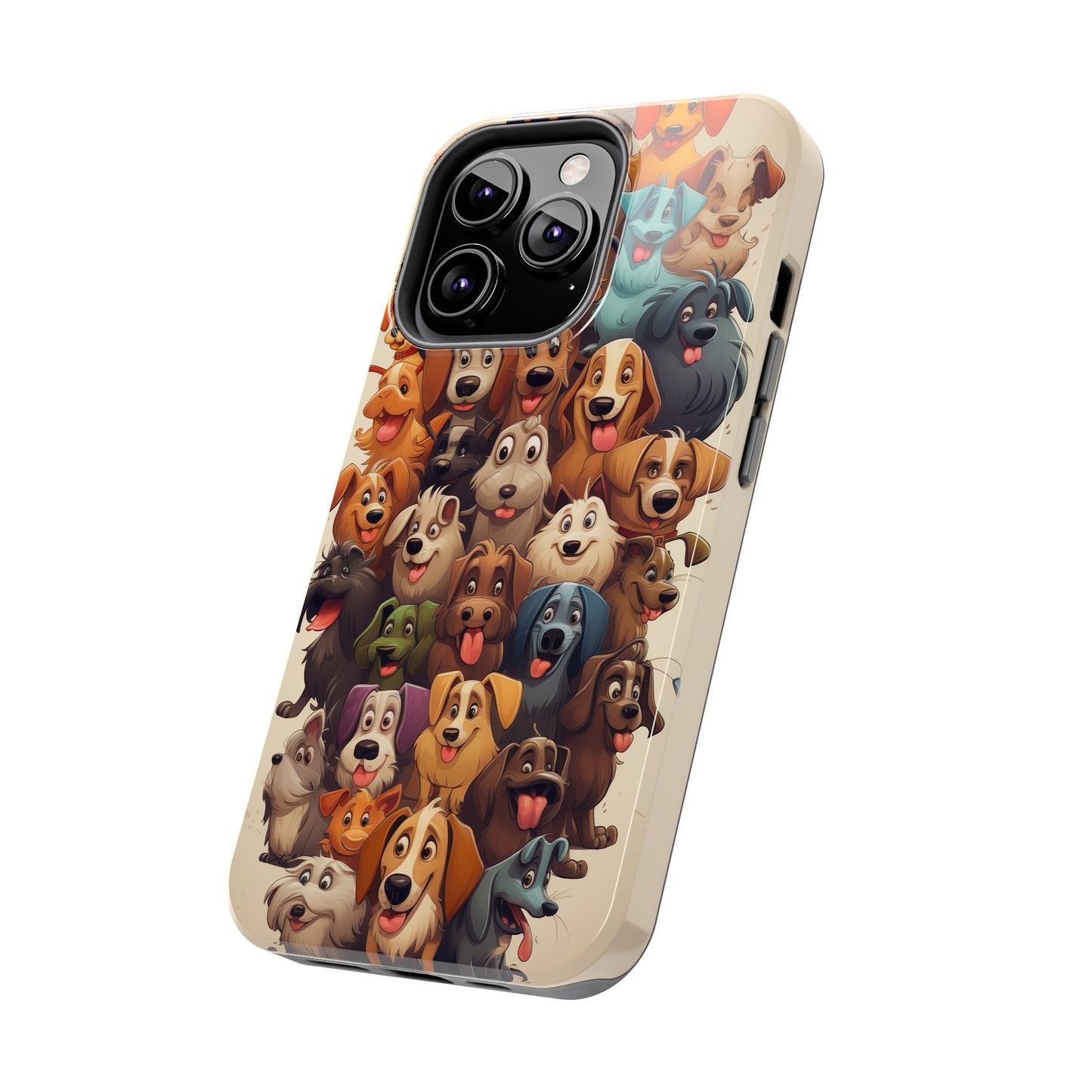 100 Dogs, iPhone 7, 8, X, 11, 12, 13, 14, 15+ case.