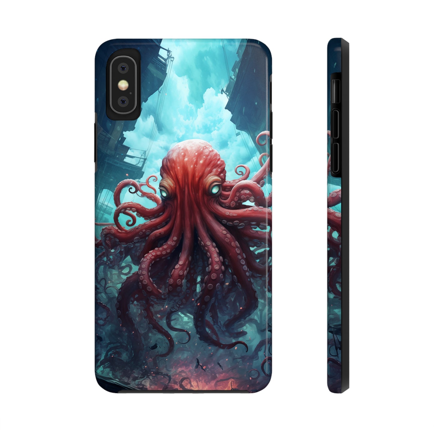 Octopus #01, iPhone 7, 8, X, 11, 12, 13, 14, 15+ case.