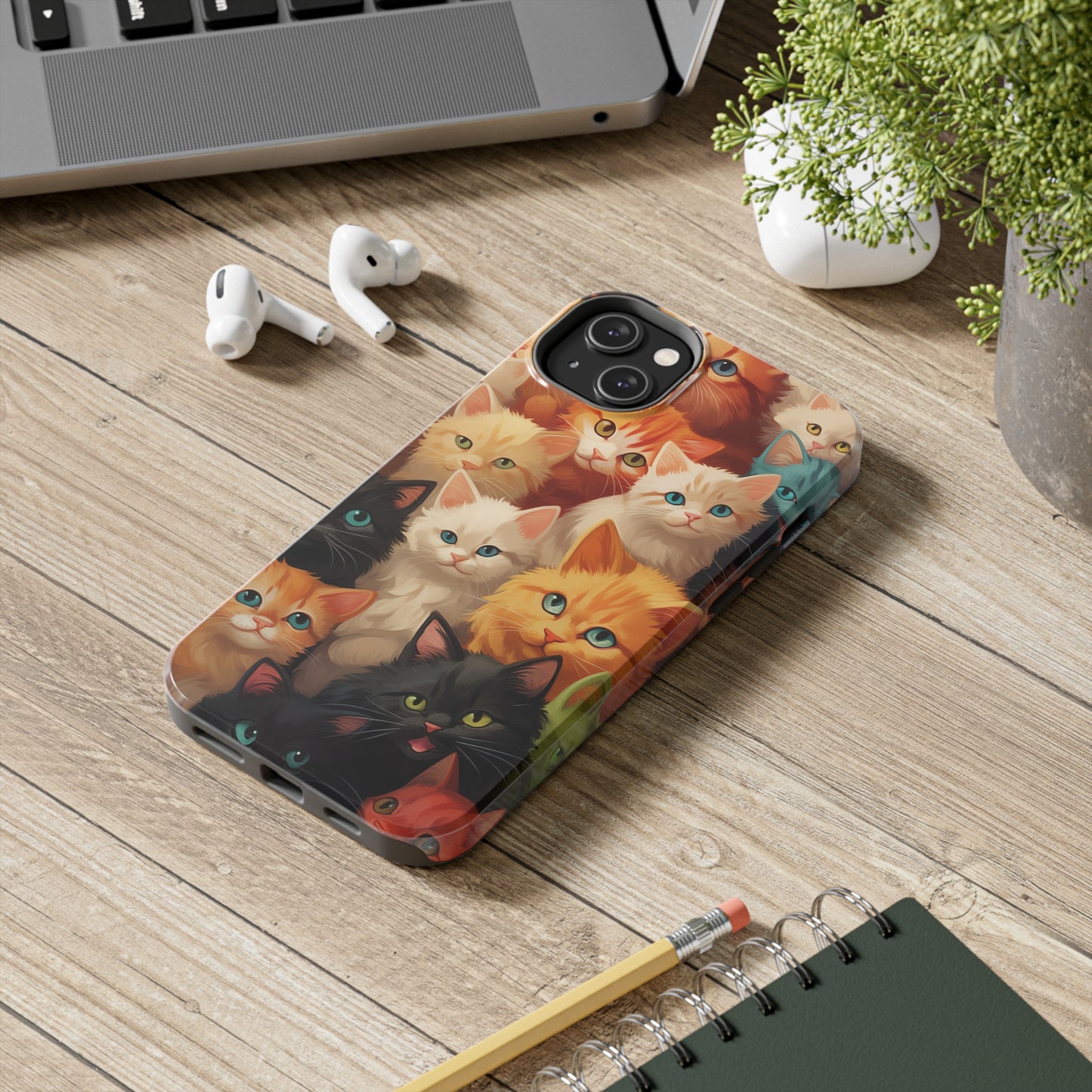 Kittens, iPhone 7, 8, X, 11, 12, 13, 14, 15+ case.