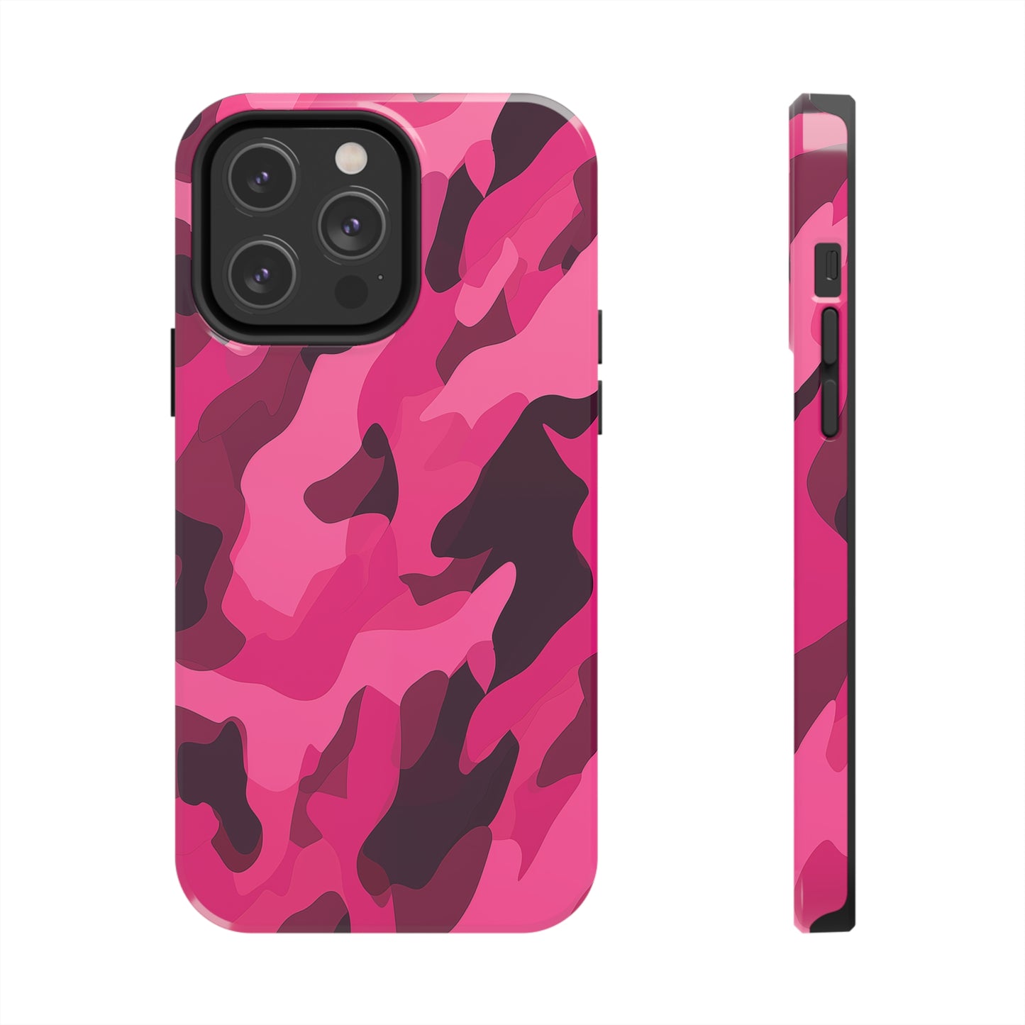 Pink Camouflage, iPhone 7, 8, X, 11, 12, 13, 14, 15+ case.