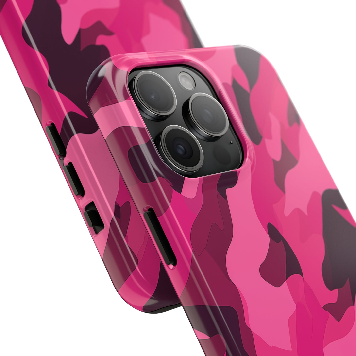 Pink Camouflage, iPhone 7, 8, X, 11, 12, 13, 14, 15+ case.